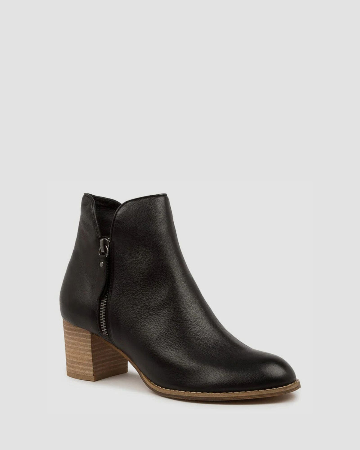 SHIANNELY ANKLE BOOTS BLACK/NATURAL
