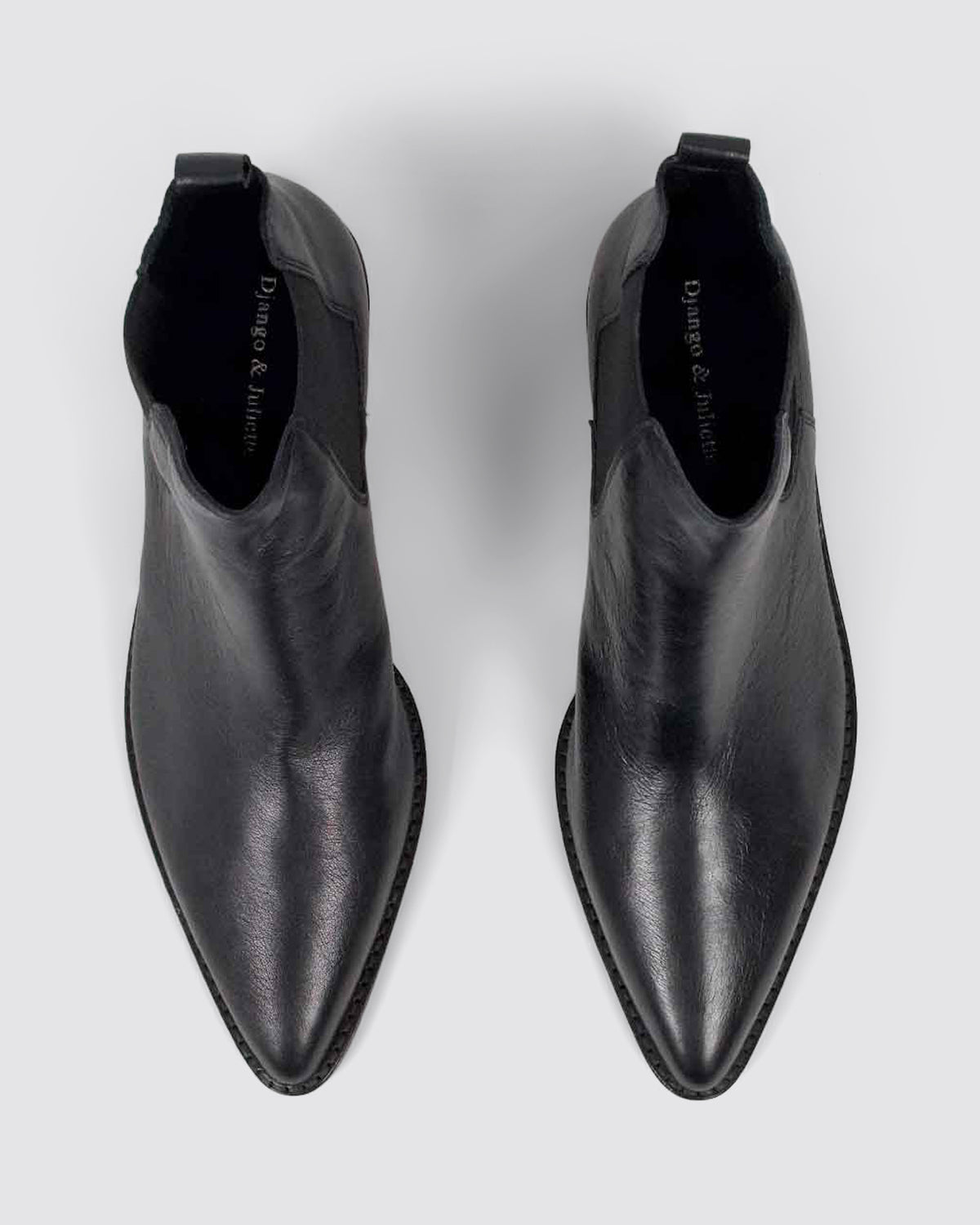 DANELLE ANKLE BOOTS BLACK LEATHER