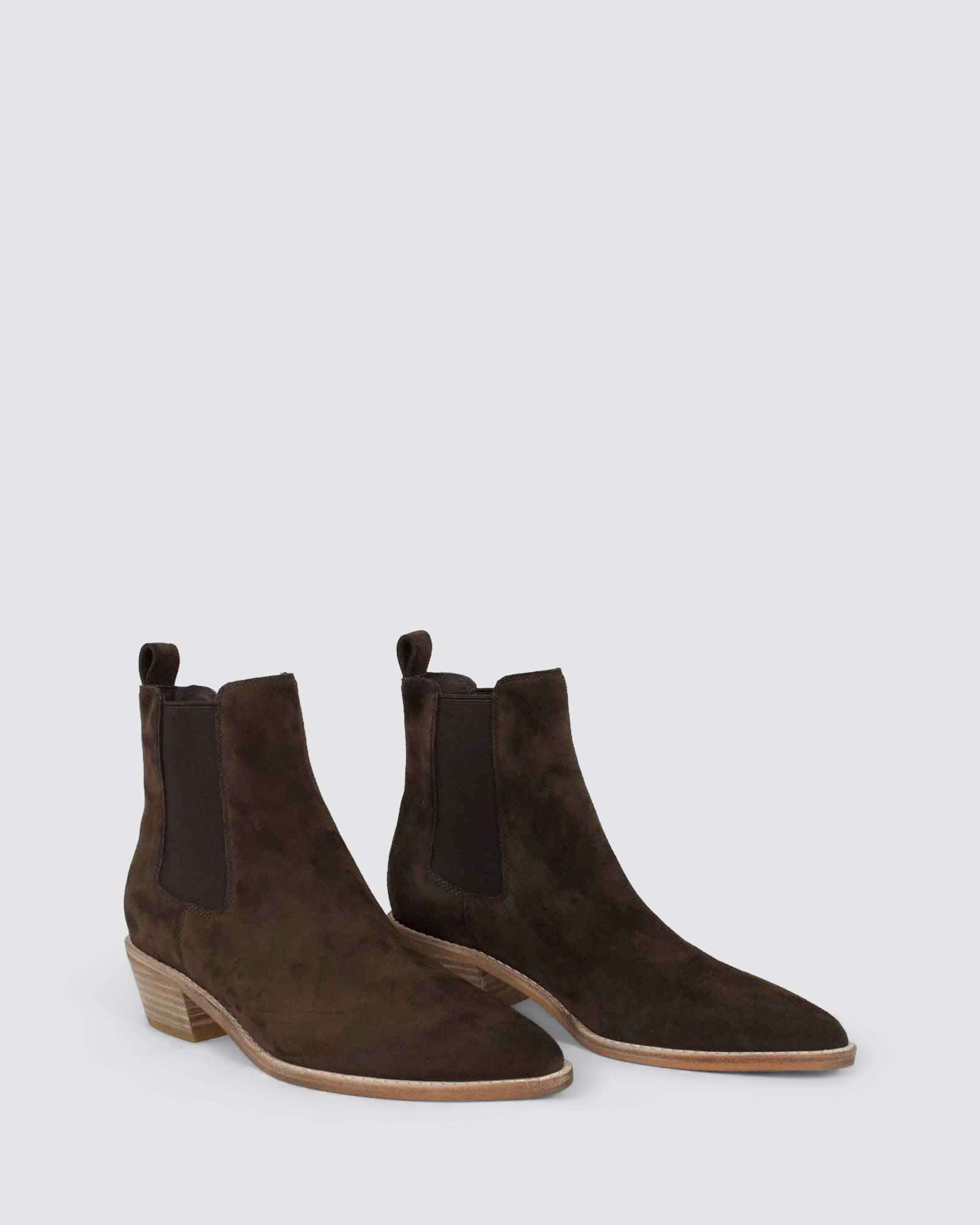 DANELLE ANKLE BOOTS CHOCOLATE SUEDE