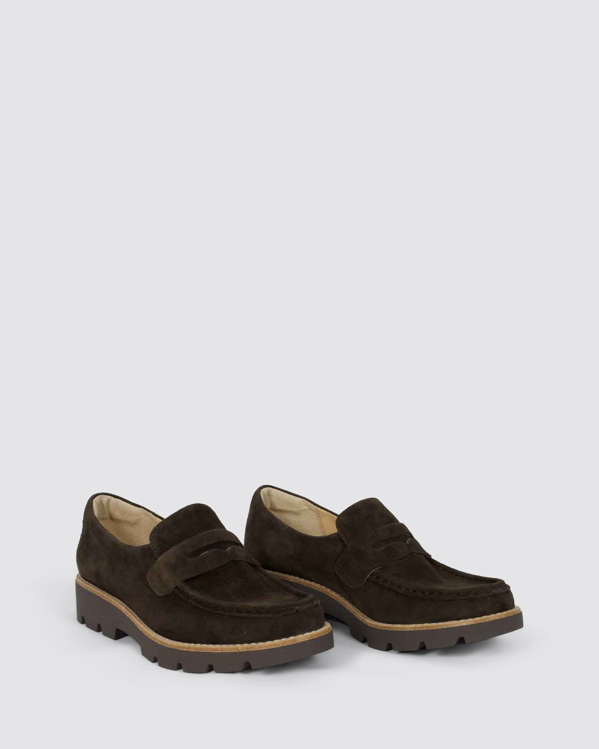 DORTE LOAFERS CHOCOLATE SUEDE