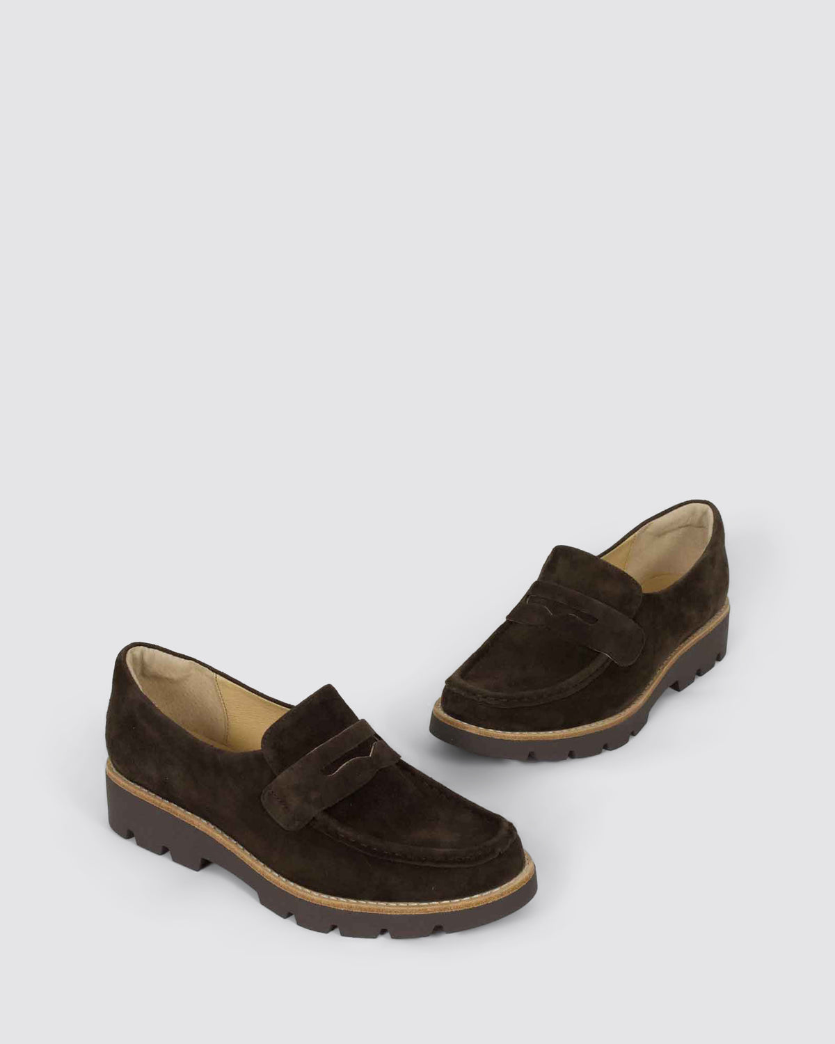 DORTE LOAFERS CHOCOLATE SUEDE