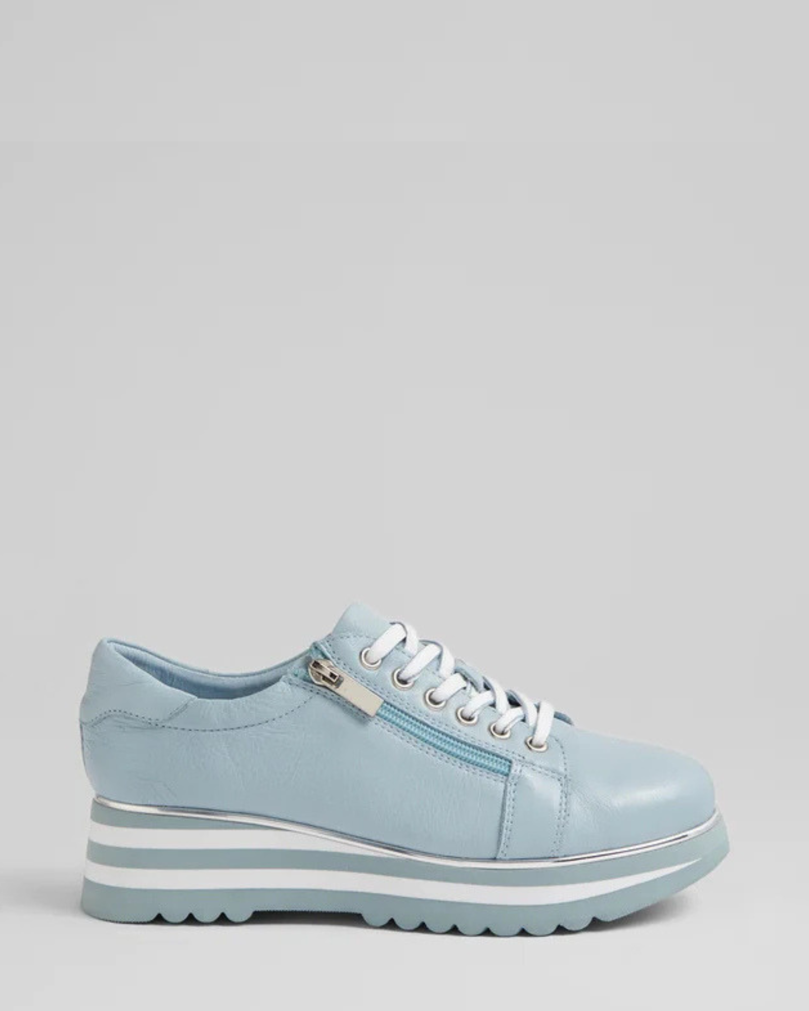 EAMMES PLATFORM SNEAKERS LIGHT BLUE DENIM