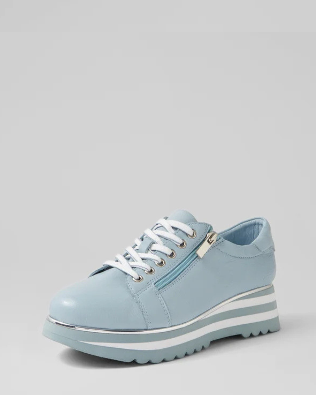 EAMMES PLATFORM SNEAKERS LIGHT BLUE DENIM