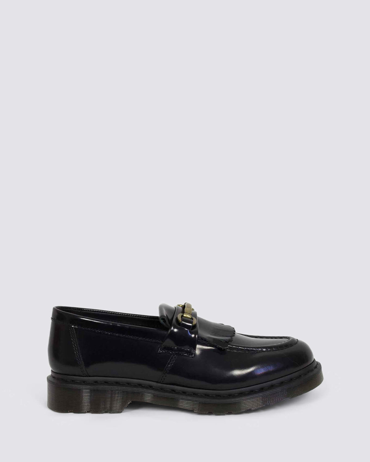 ADRIAN SNAFFLE LOAFER BLACK POLISHED