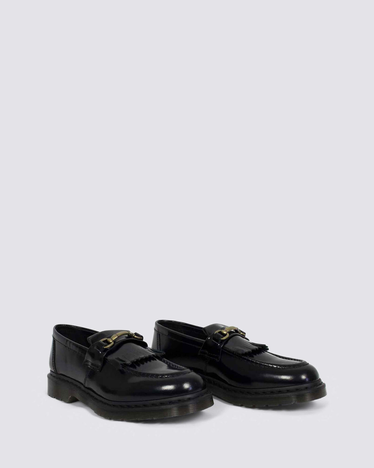 ADRIAN SNAFFLE LOAFER BLACK POLISHED