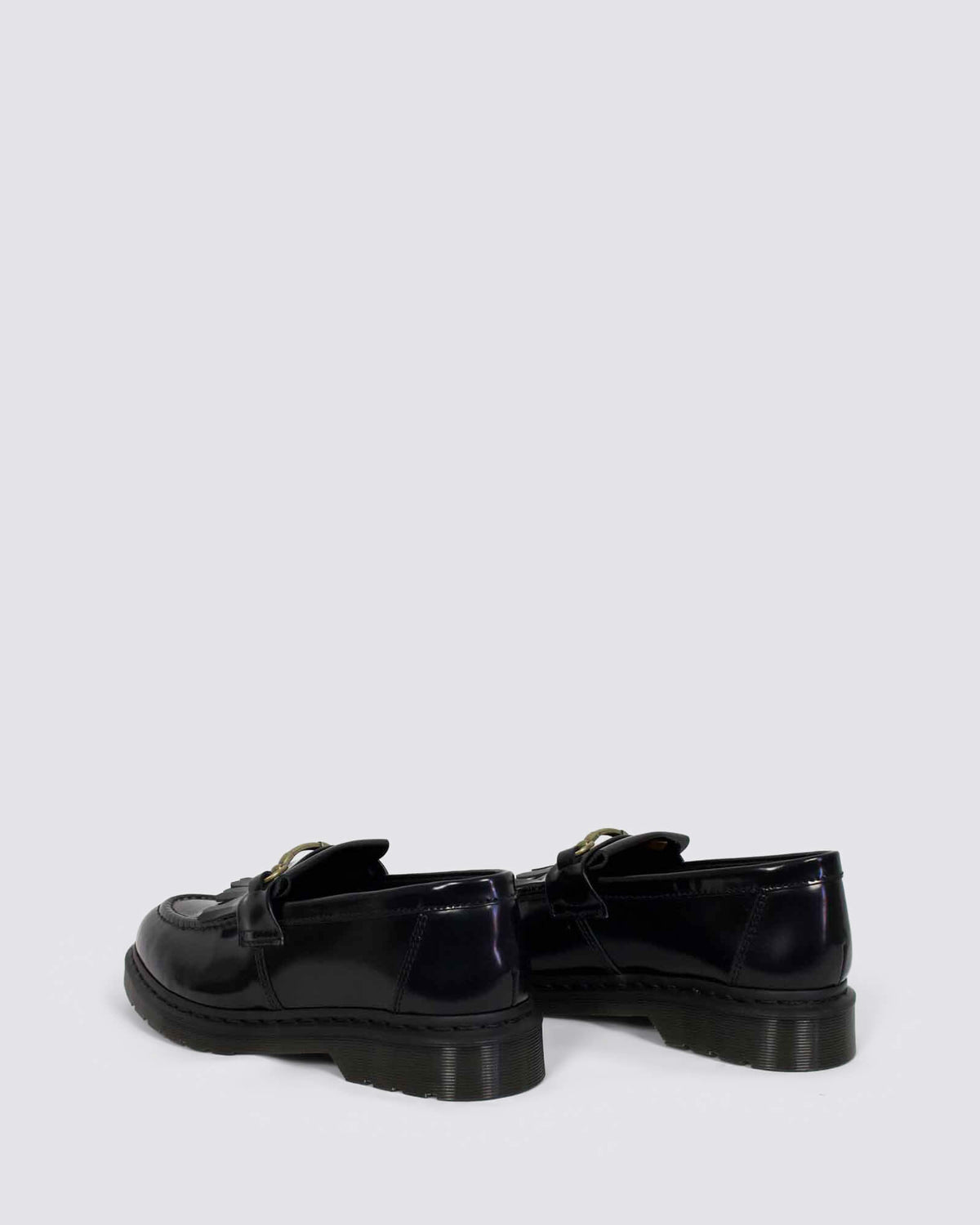 ADRIAN SNAFFLE LOAFER BLACK POLISHED