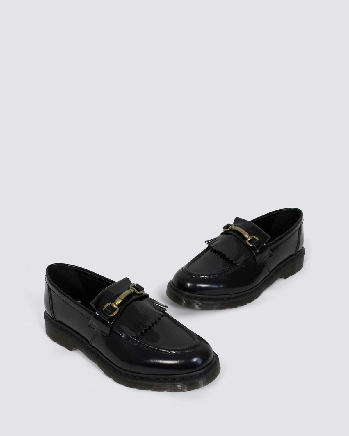 ADRIAN SNAFFLE LOAFER BLACK POLISHED
