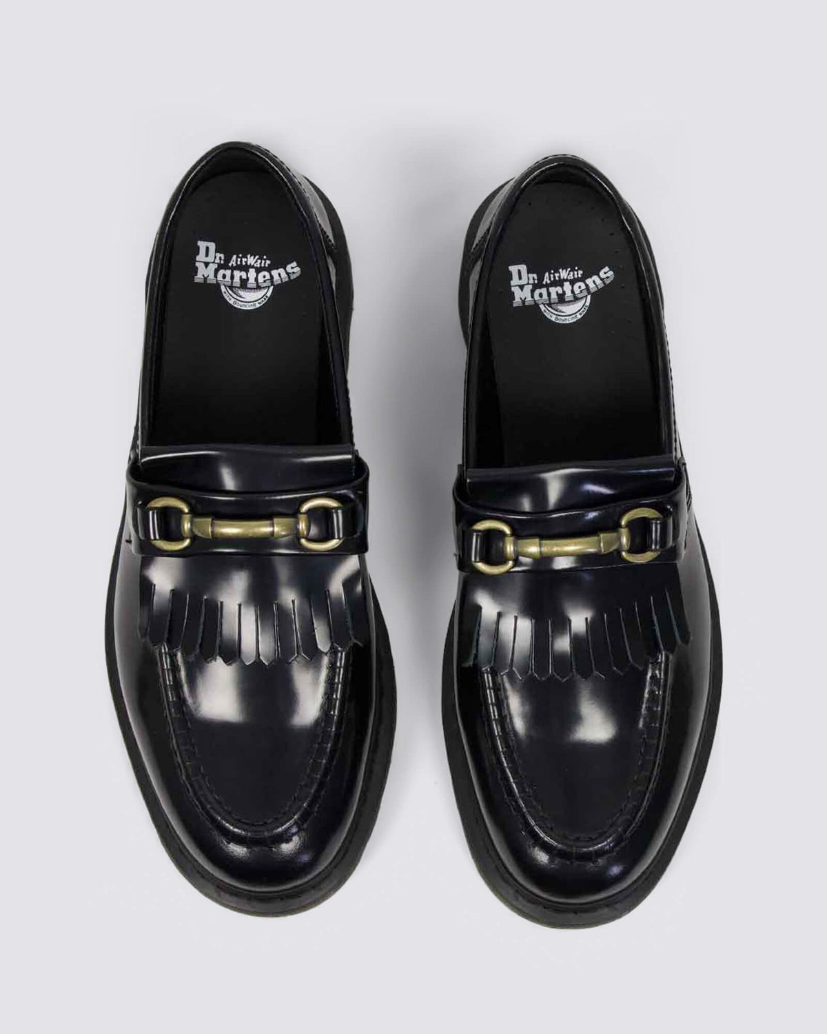 ADRIAN SNAFFLE LOAFER BLACK POLISHED