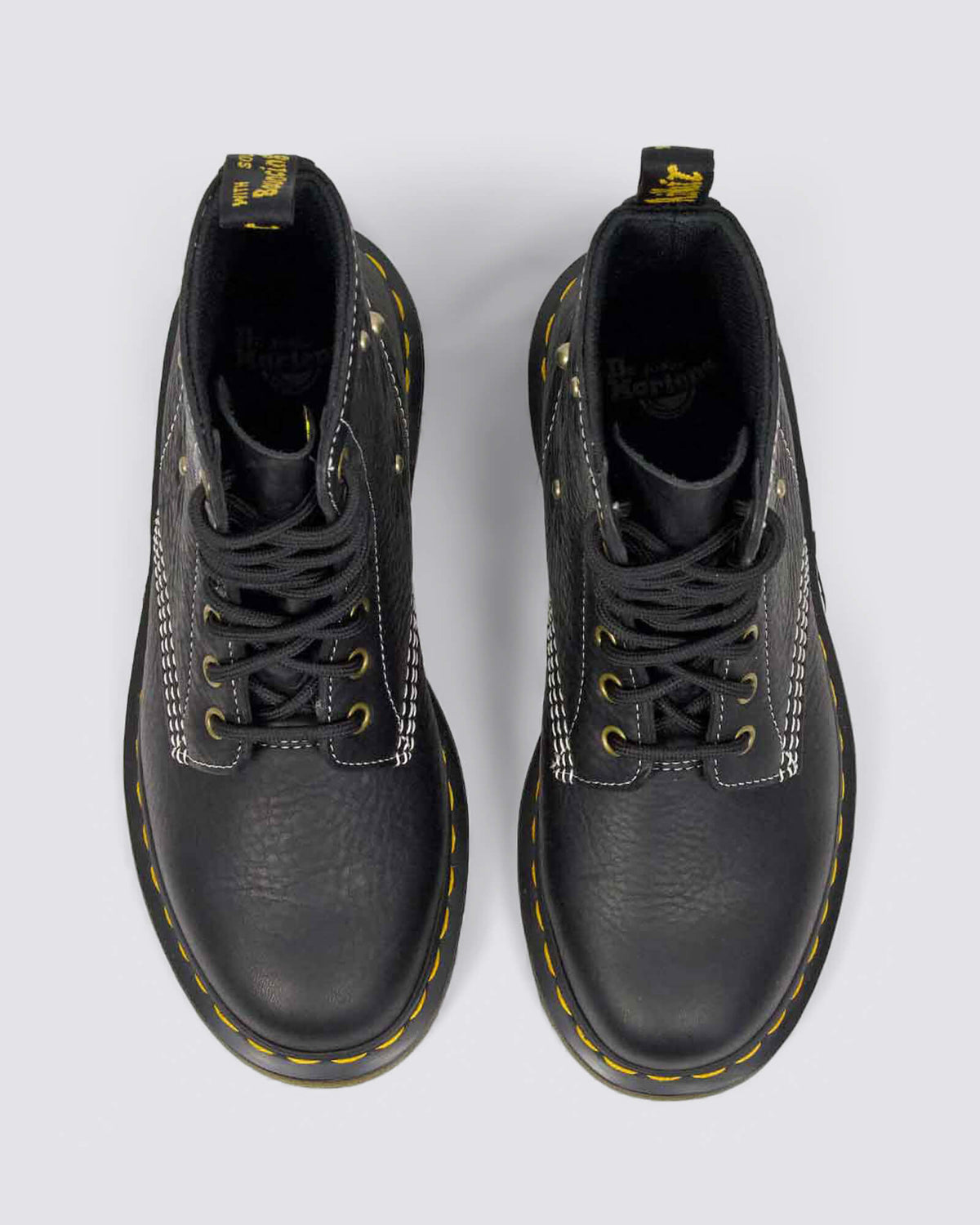 1460 PASCAL FLOWER 8 EYE BOOT BLACK GRIZZLY