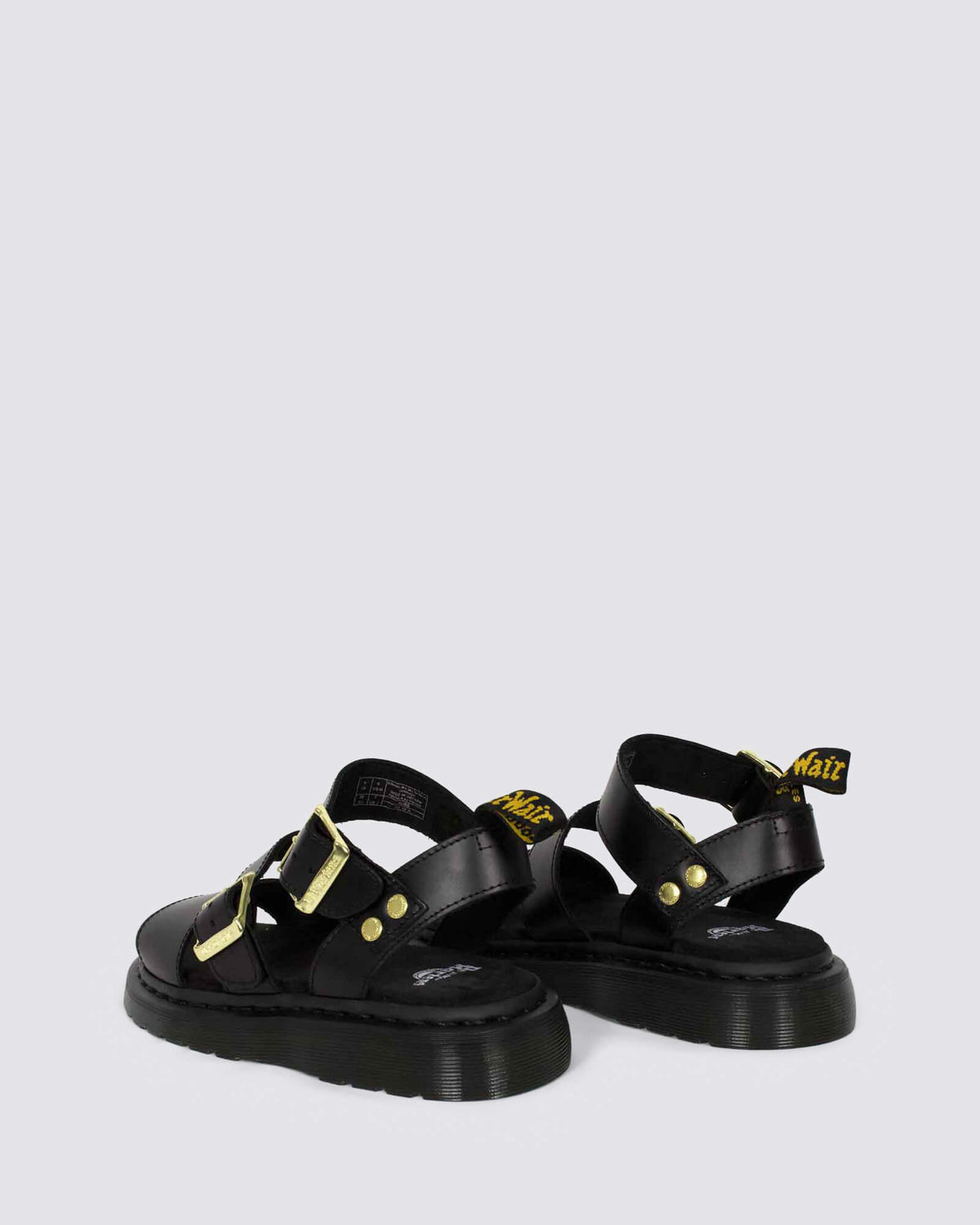 GRYPHON STRAP SANDAL BLACK ATLAS