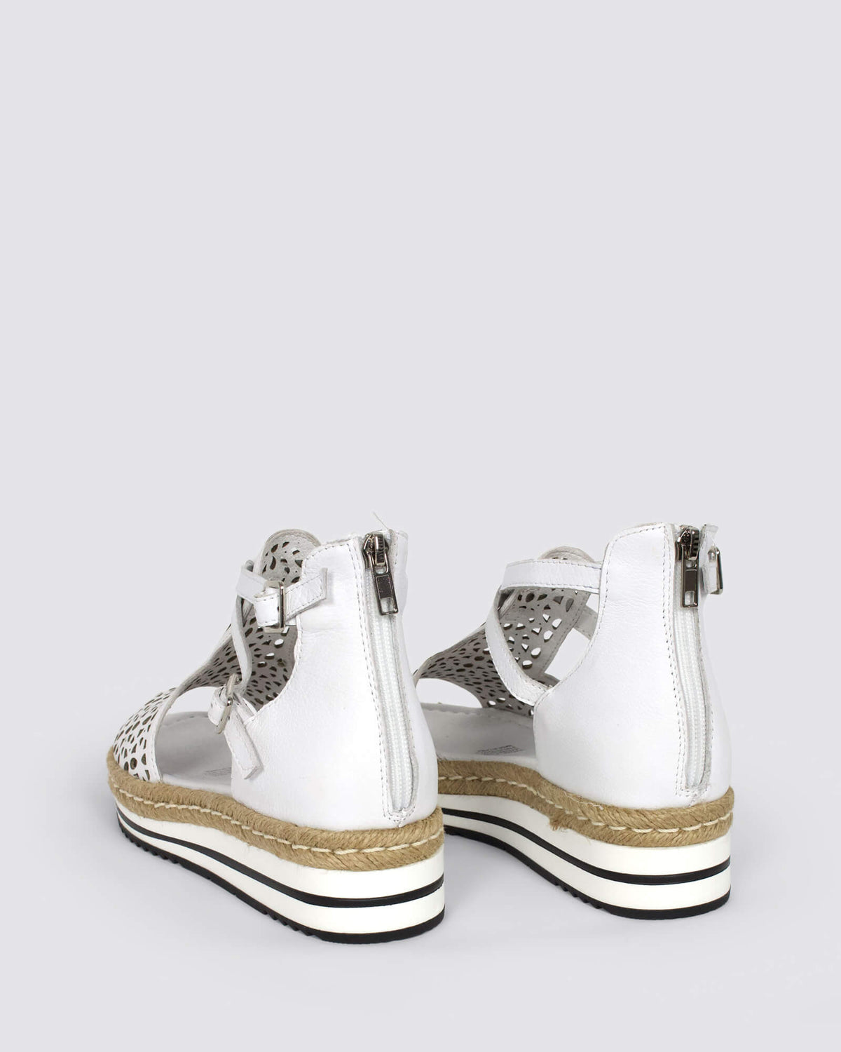 ACCRA WEDGE SANDALS WHITE