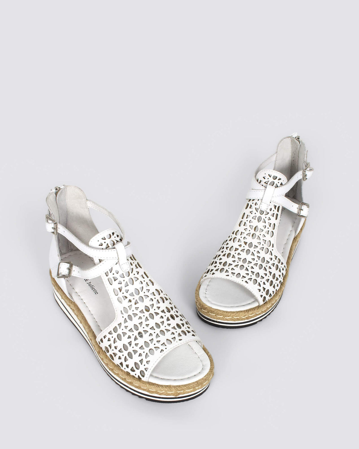 ACCRA WEDGE SANDALS WHITE