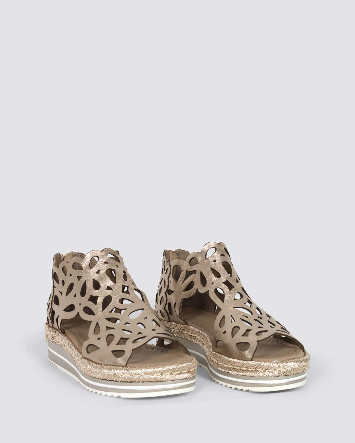 ADELY WEDGE SANDALS CHAMPAGNE