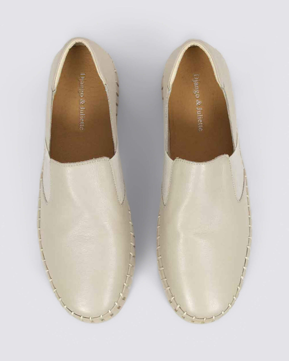 BECCA FLATS ALMOND LEATHER