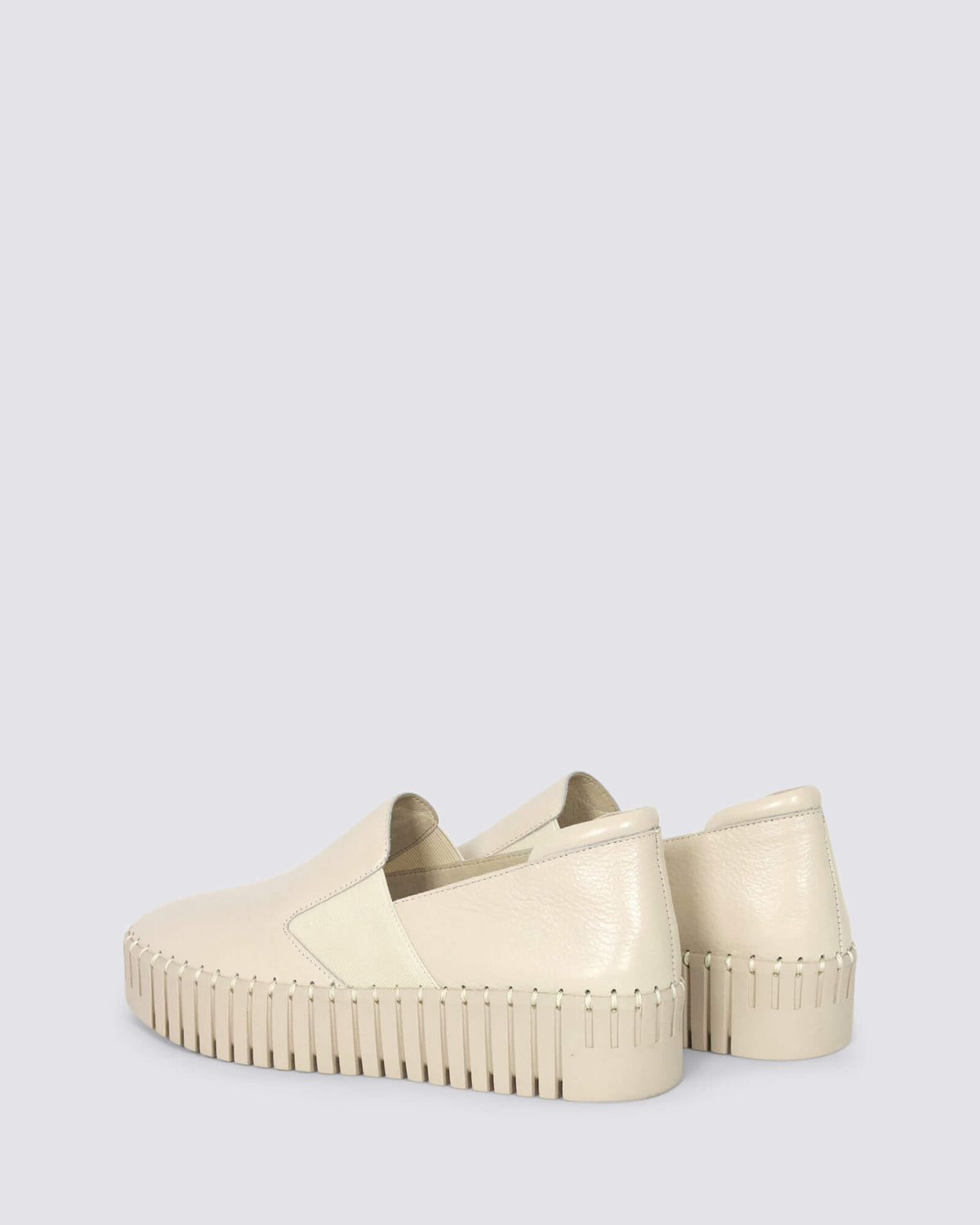 BECCA SNEAKERS MILK LEATHER
