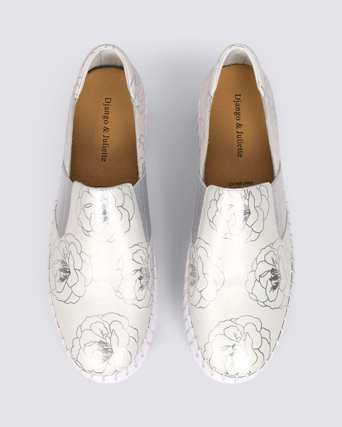 BECCA FLATS WHITE SILVER