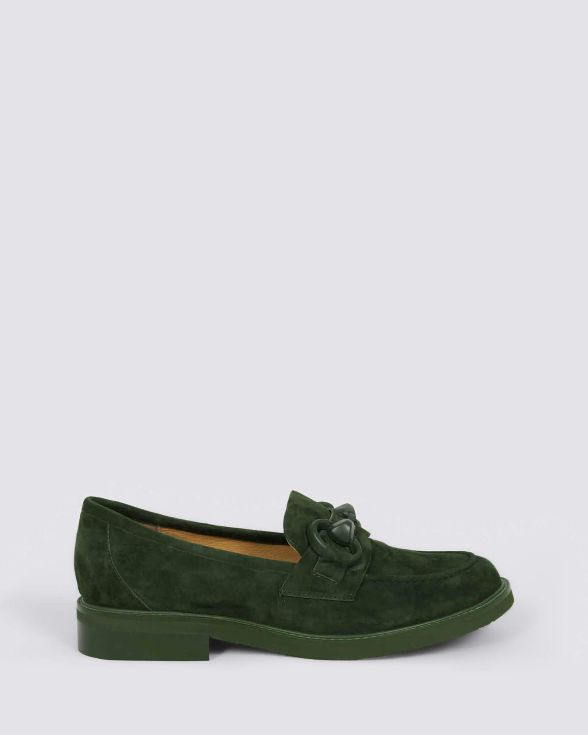 BELGRADES LOAFERS OLIVE SUEDE