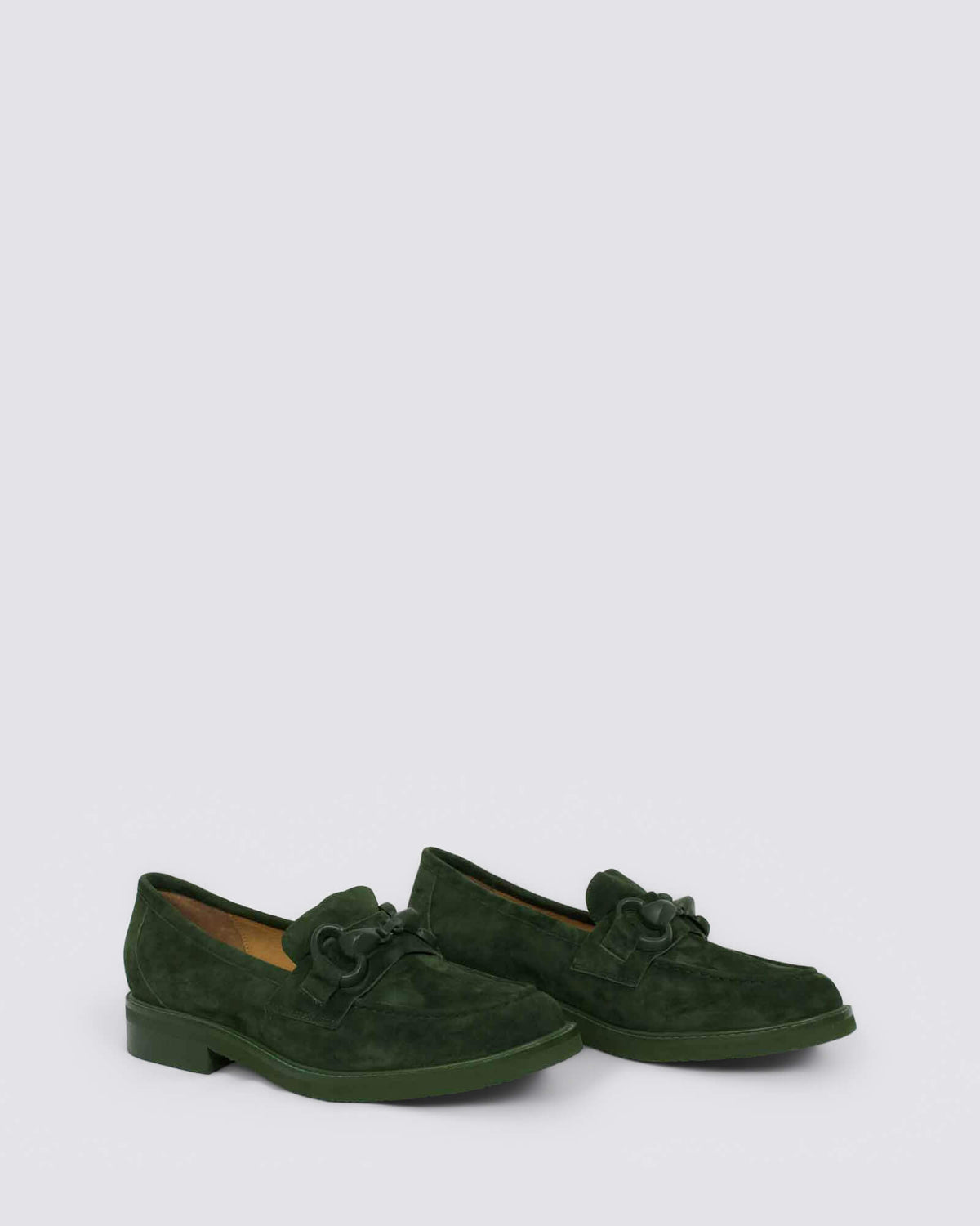 BELGRADES LOAFERS OLIVE SUEDE