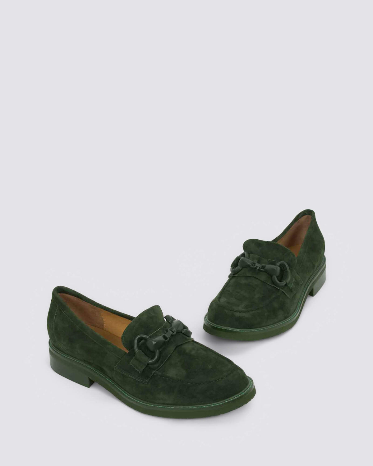BELGRADES LOAFERS OLIVE SUEDE