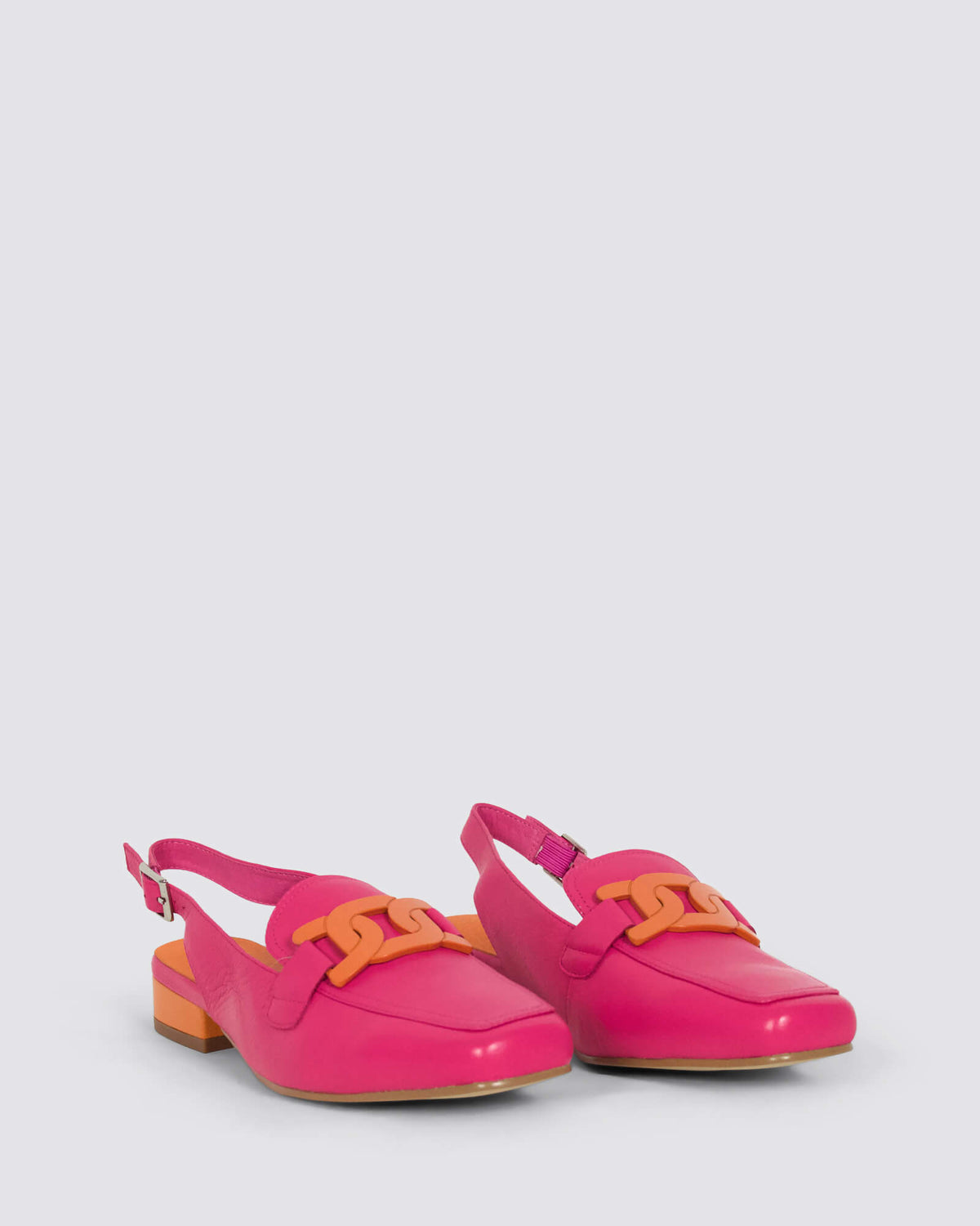 BOSSYS SLINGBACK LOAFERS FUCHSIA ORANGE