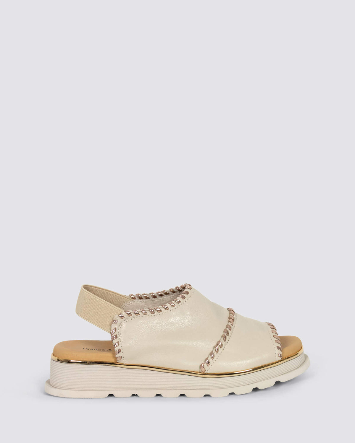 CARLENET SANDALS ALMOND CHAMPAGNE