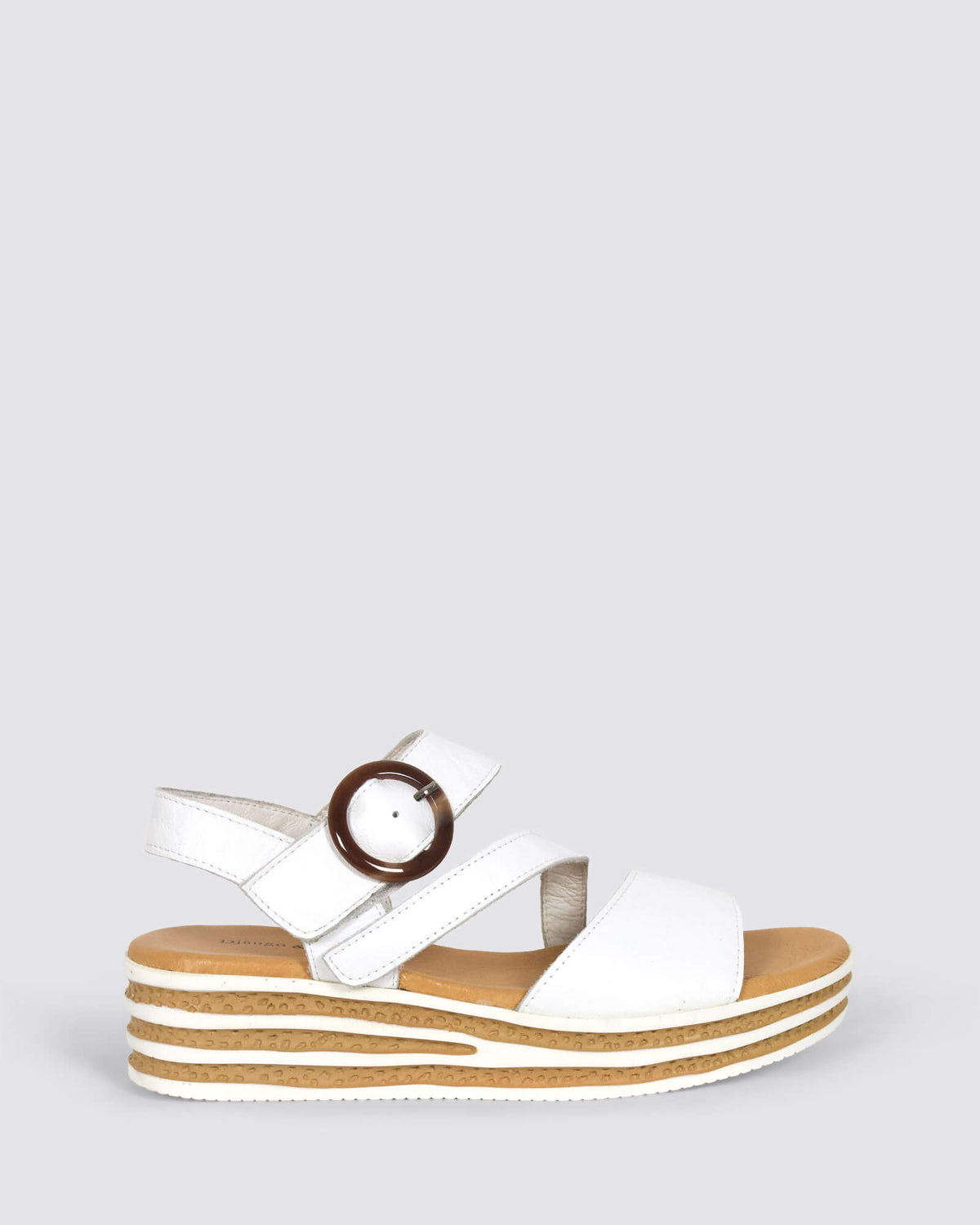 CHARLEEN WEDGE SANDALS WHITE