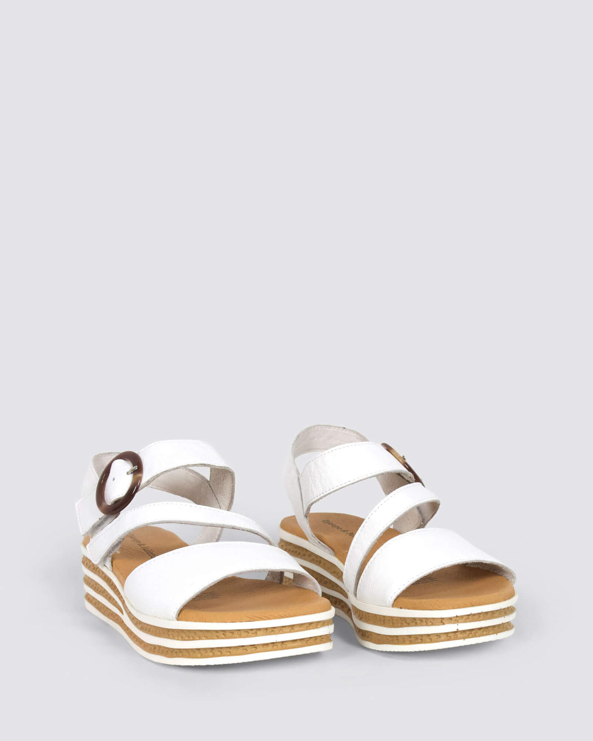 CHARLEEN WEDGE SANDALS WHITE