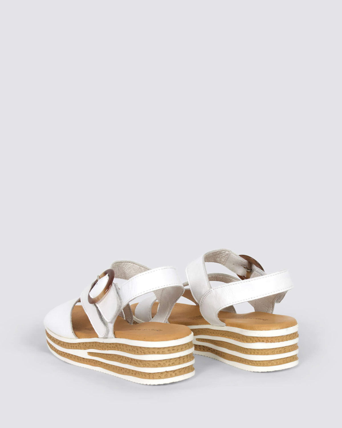 CHARLEEN WEDGE SANDALS WHITE