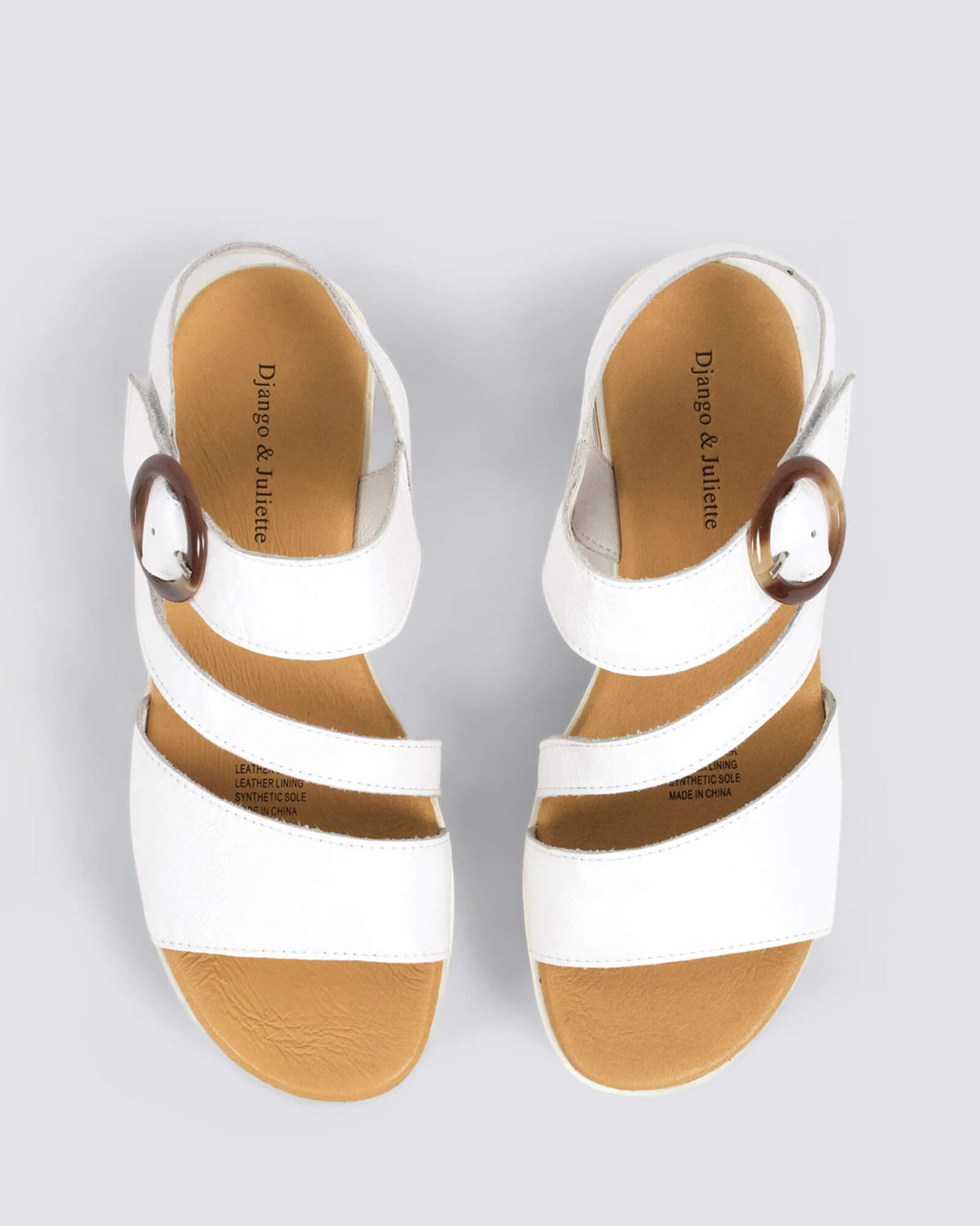 CHARLEEN WEDGE SANDALS WHITE