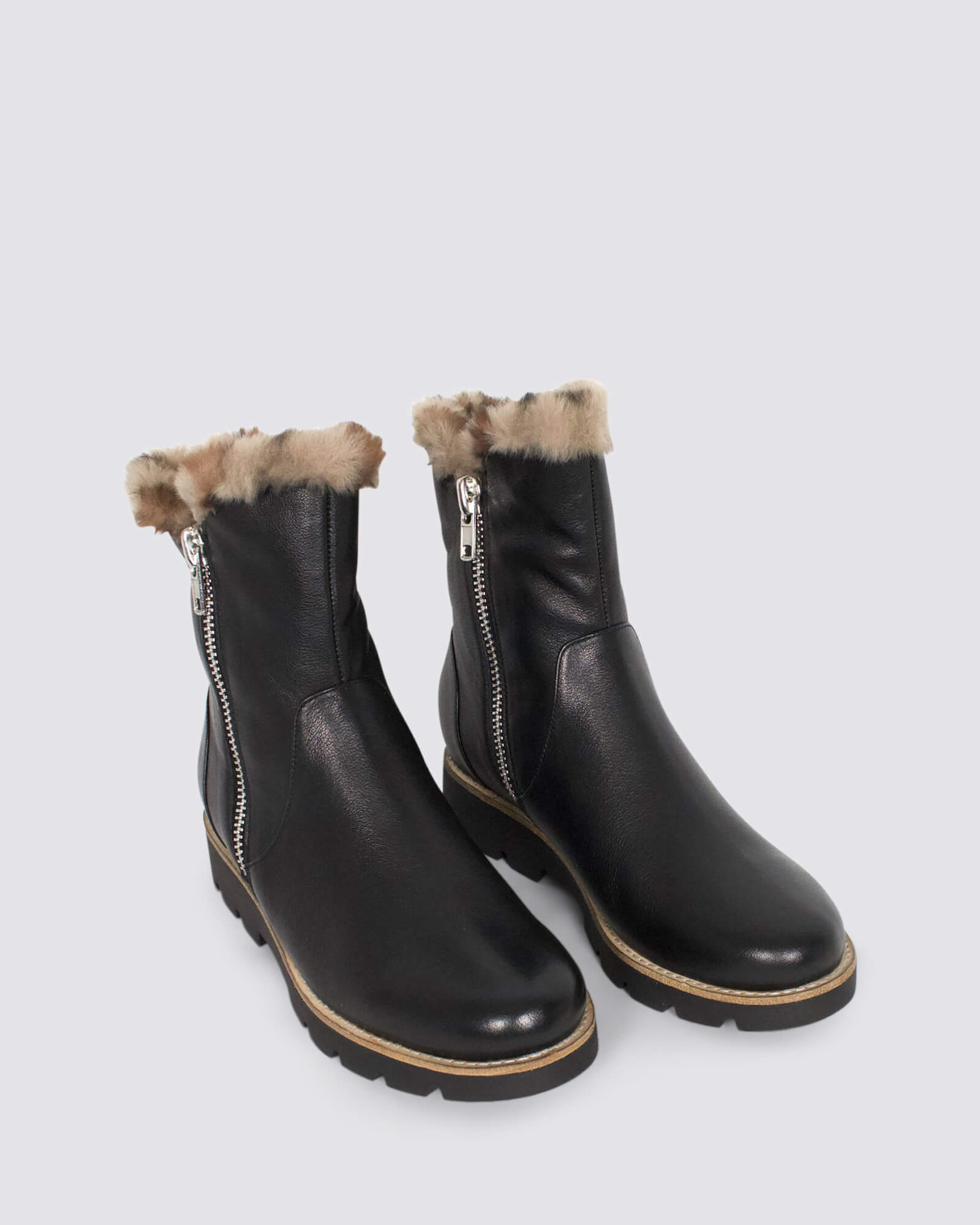 DLINGA BOOTS BLACK/TAN LEATHER