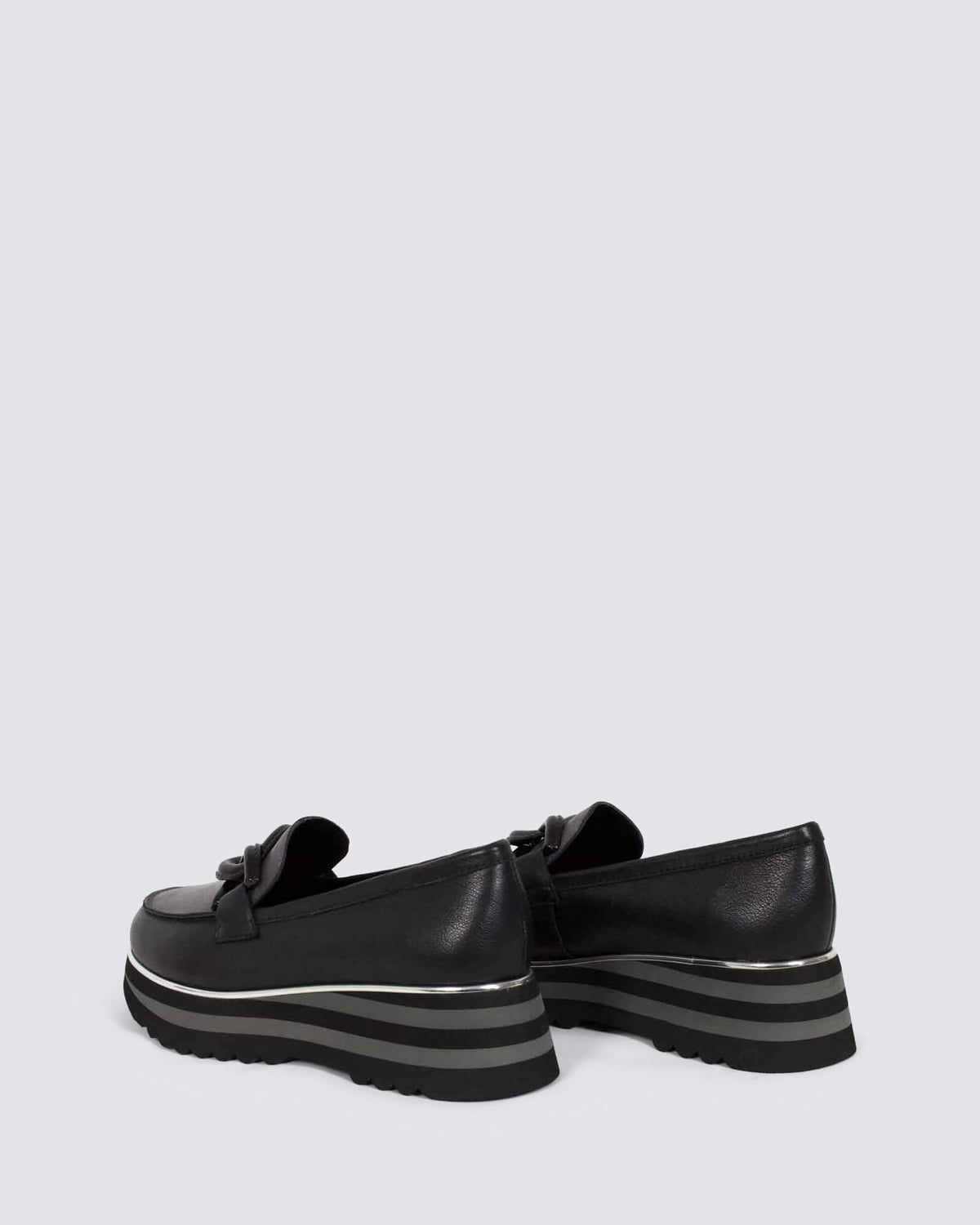 EAILA PLATFORM LOAFERS BLACK/CHARCOAL