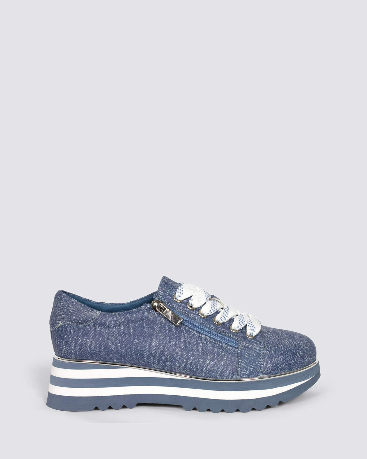 EAMMES PLATFORM SNEAKERS BLUE DENIM