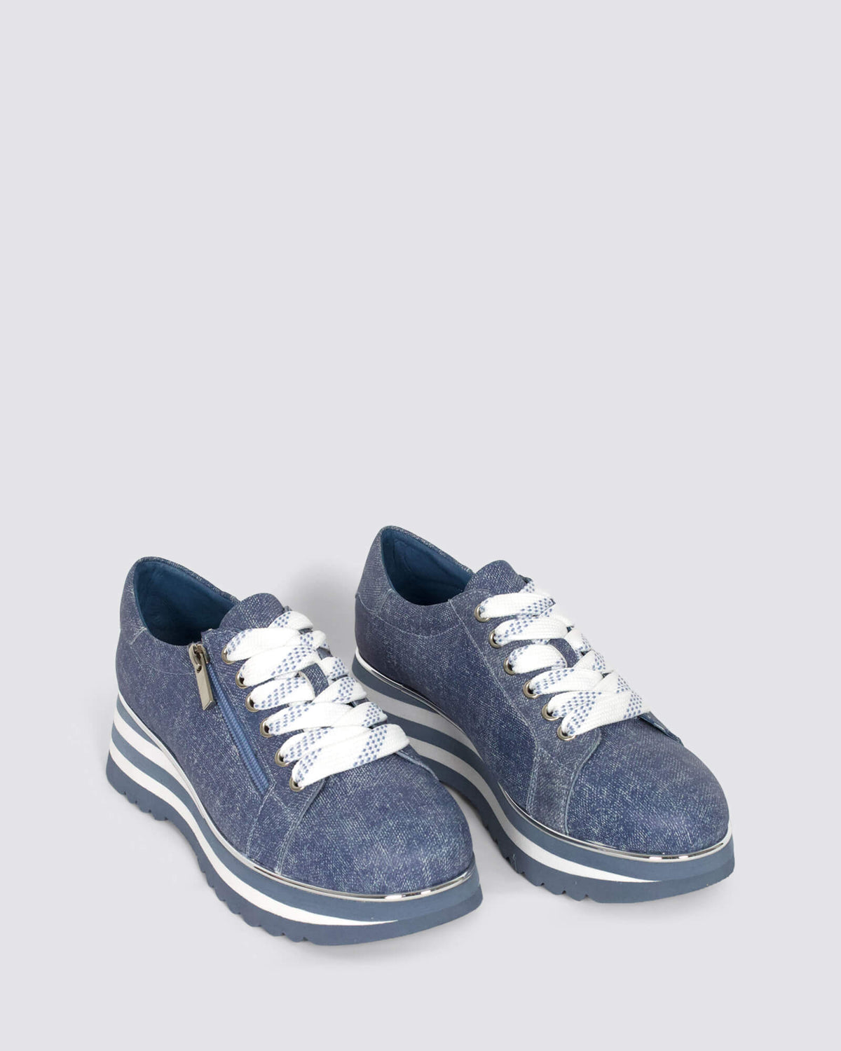 EAMMES PLATFORM SNEAKERS BLUE DENIM