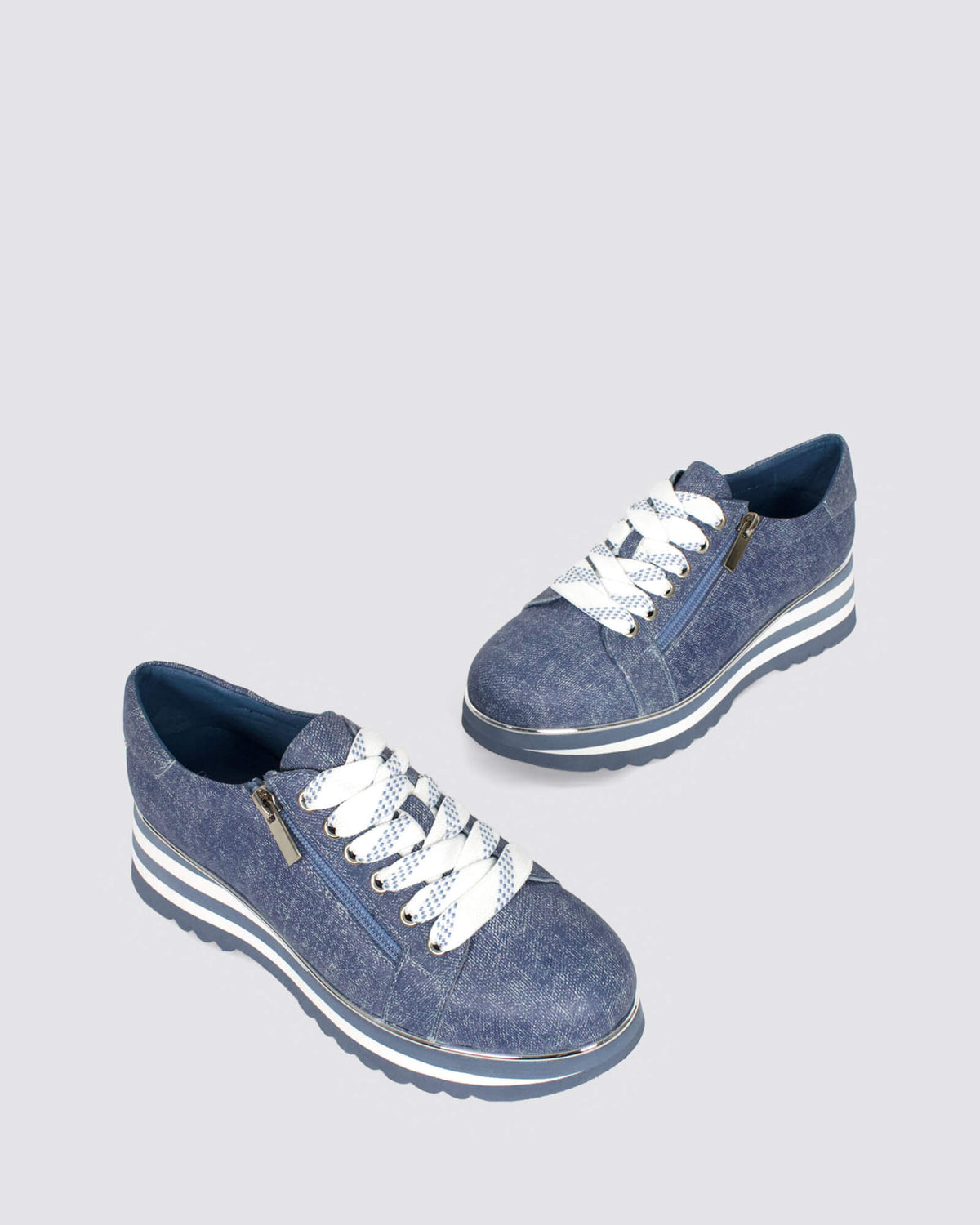 EAMMES PLATFORM SNEAKERS BLUE DENIM