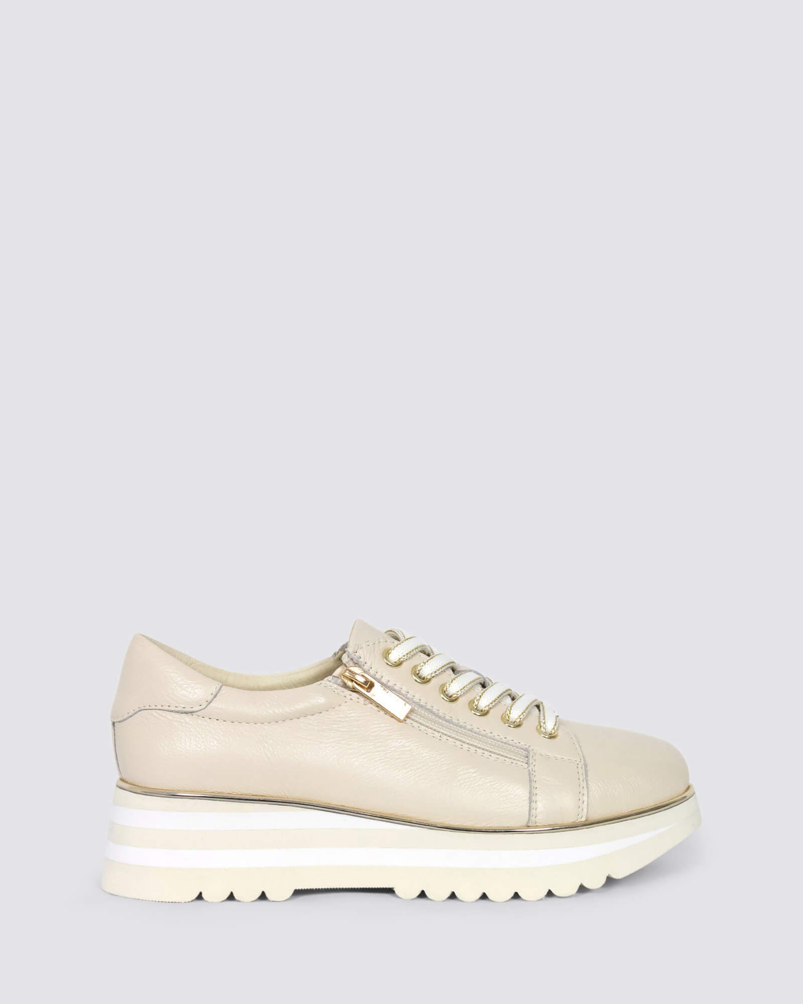 EAMMES PLATFORM SNEAKERS MILK