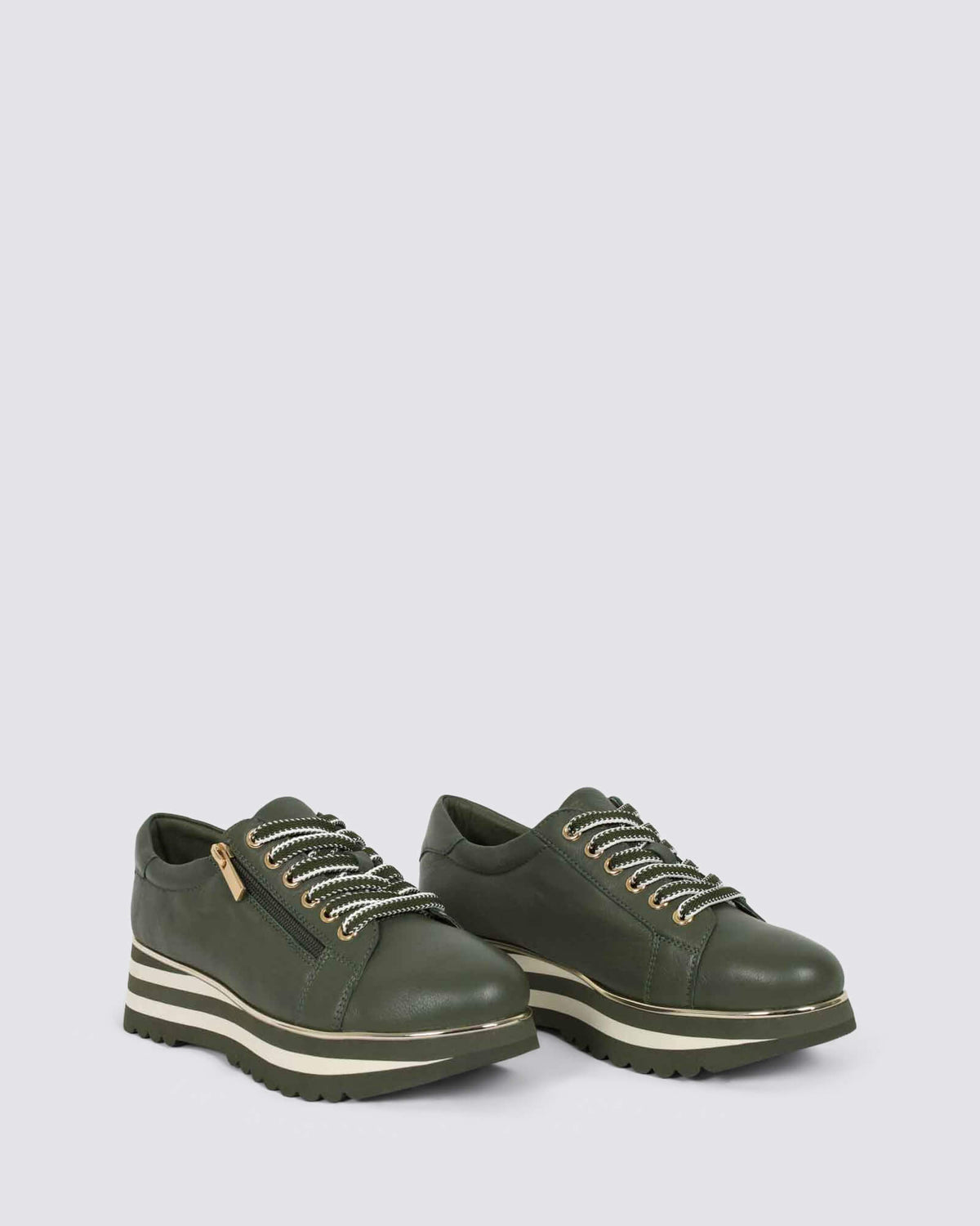 EAMMES PLATFORM SNEAKERS OLIVE