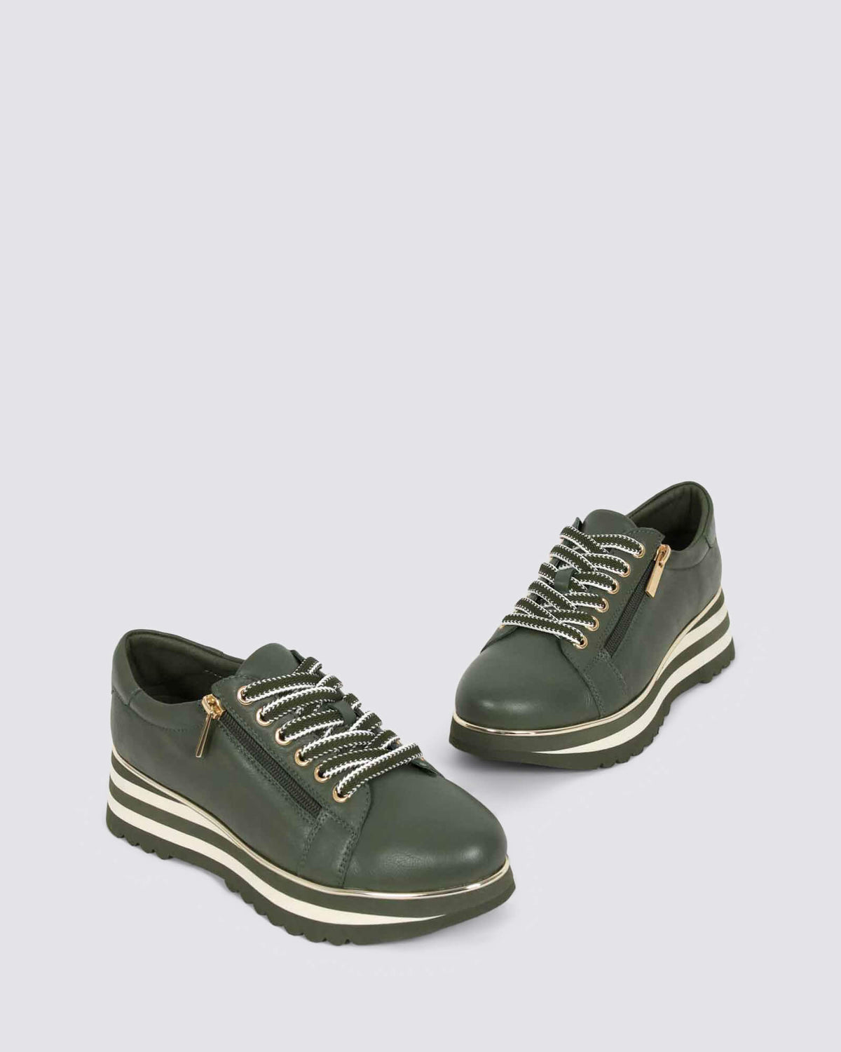 EAMMES PLATFORM SNEAKERS OLIVE