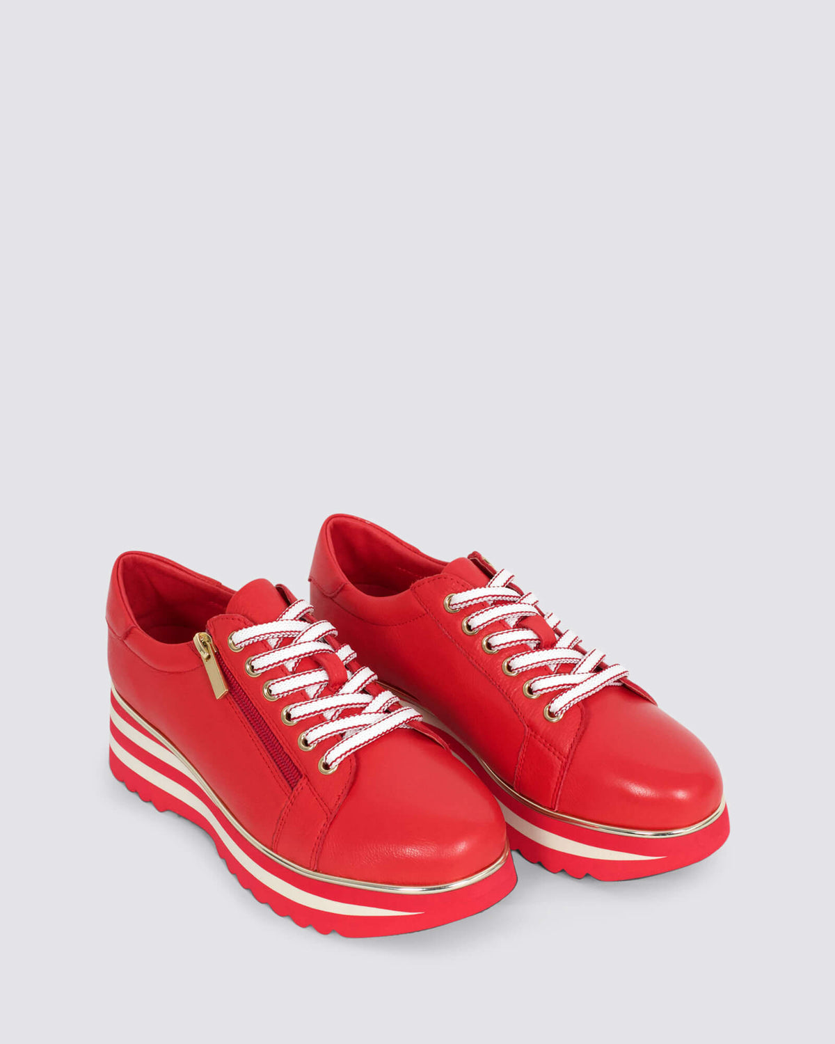 EAMMES PLATFORM SNEAKERS RED