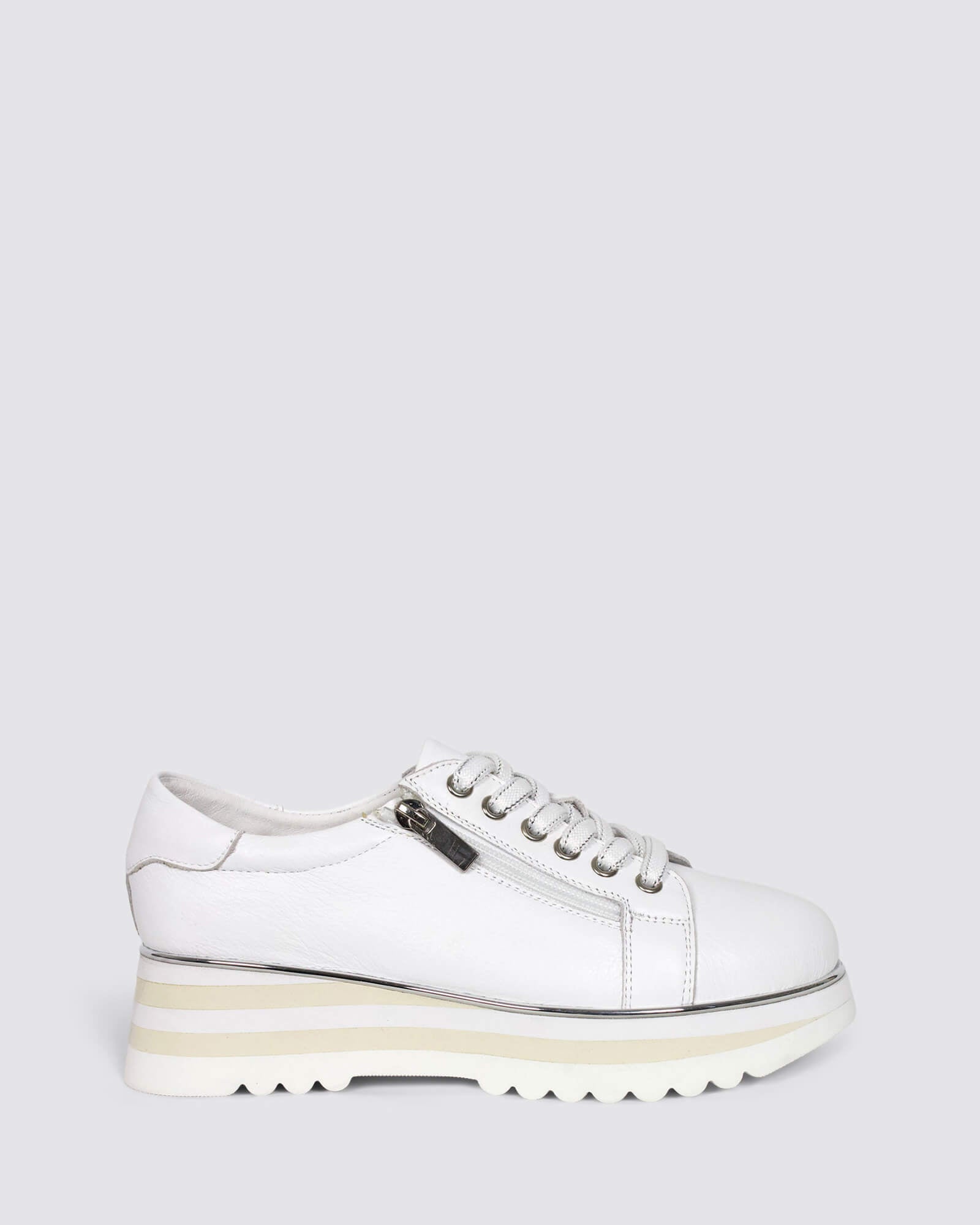 EAMMES PLATFORM SNEAKERS WHITE