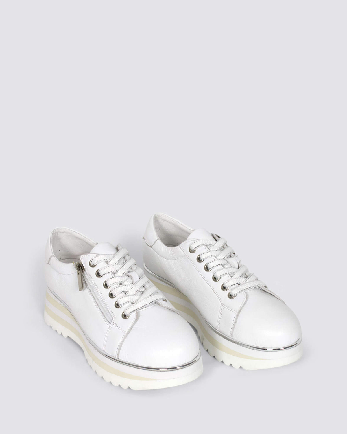 EAMMES PLATFORM SNEAKERS WHITE