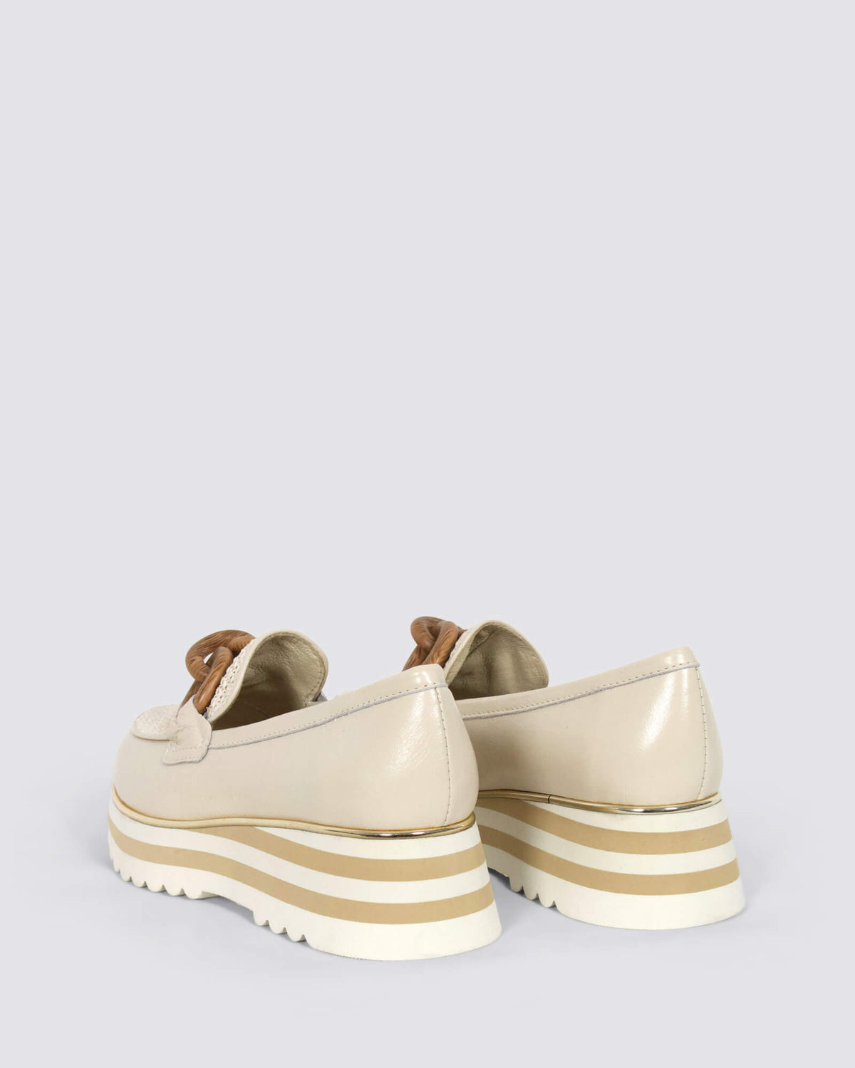 EGGEY PLATFORM LOAFERS MILK IVORY