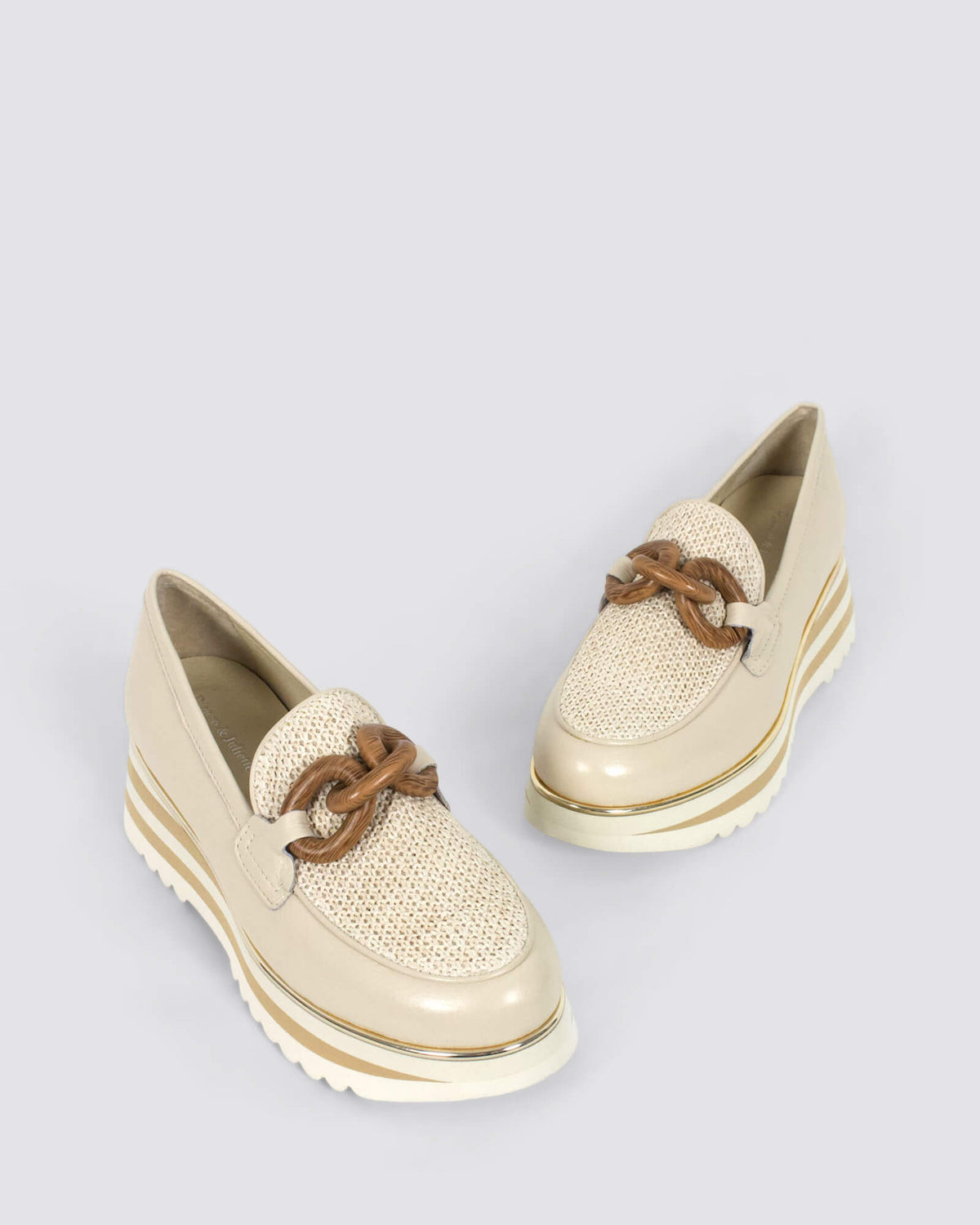 EGGEY PLATFORM LOAFERS MILK IVORY