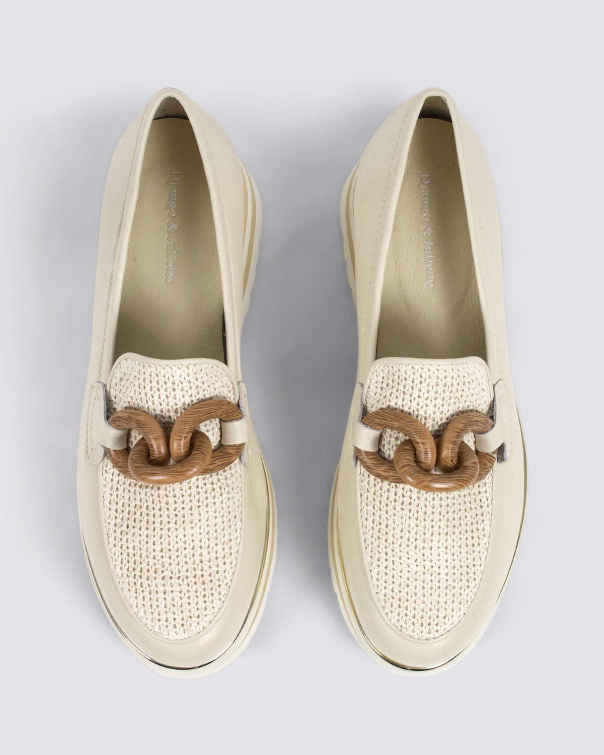 EGGEY PLATFORM LOAFERS MILK IVORY