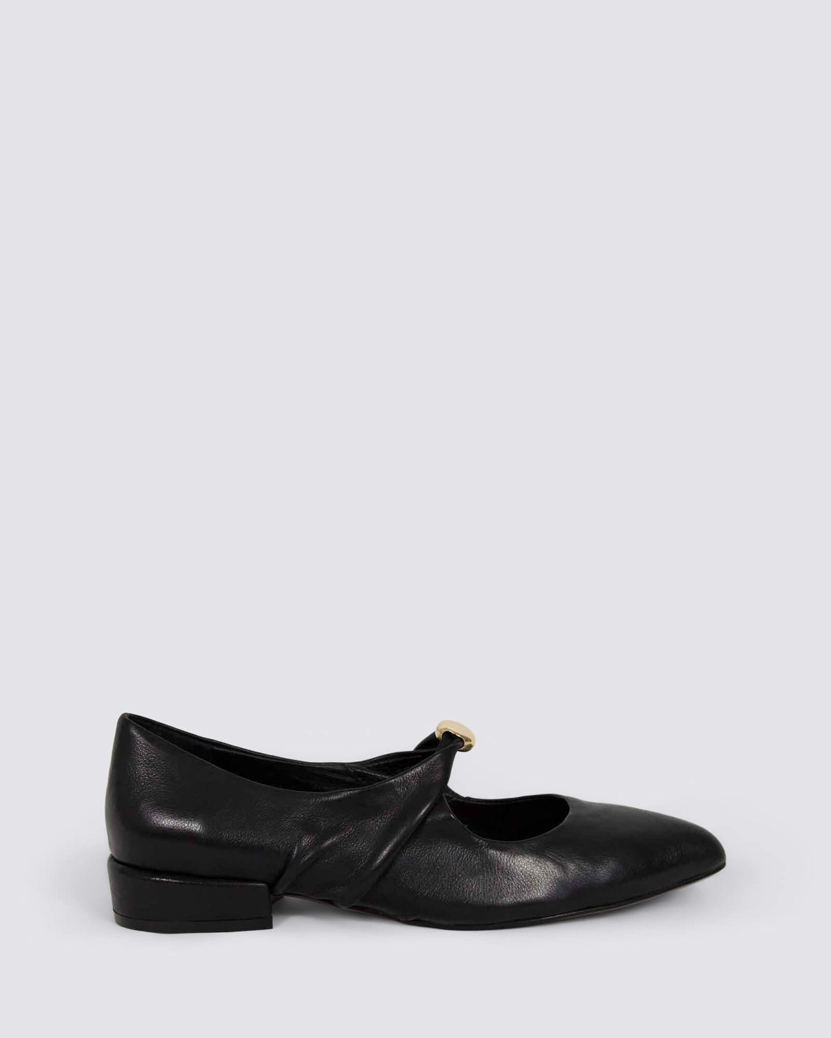 ESTRELA FLATS BLACK LEATHER