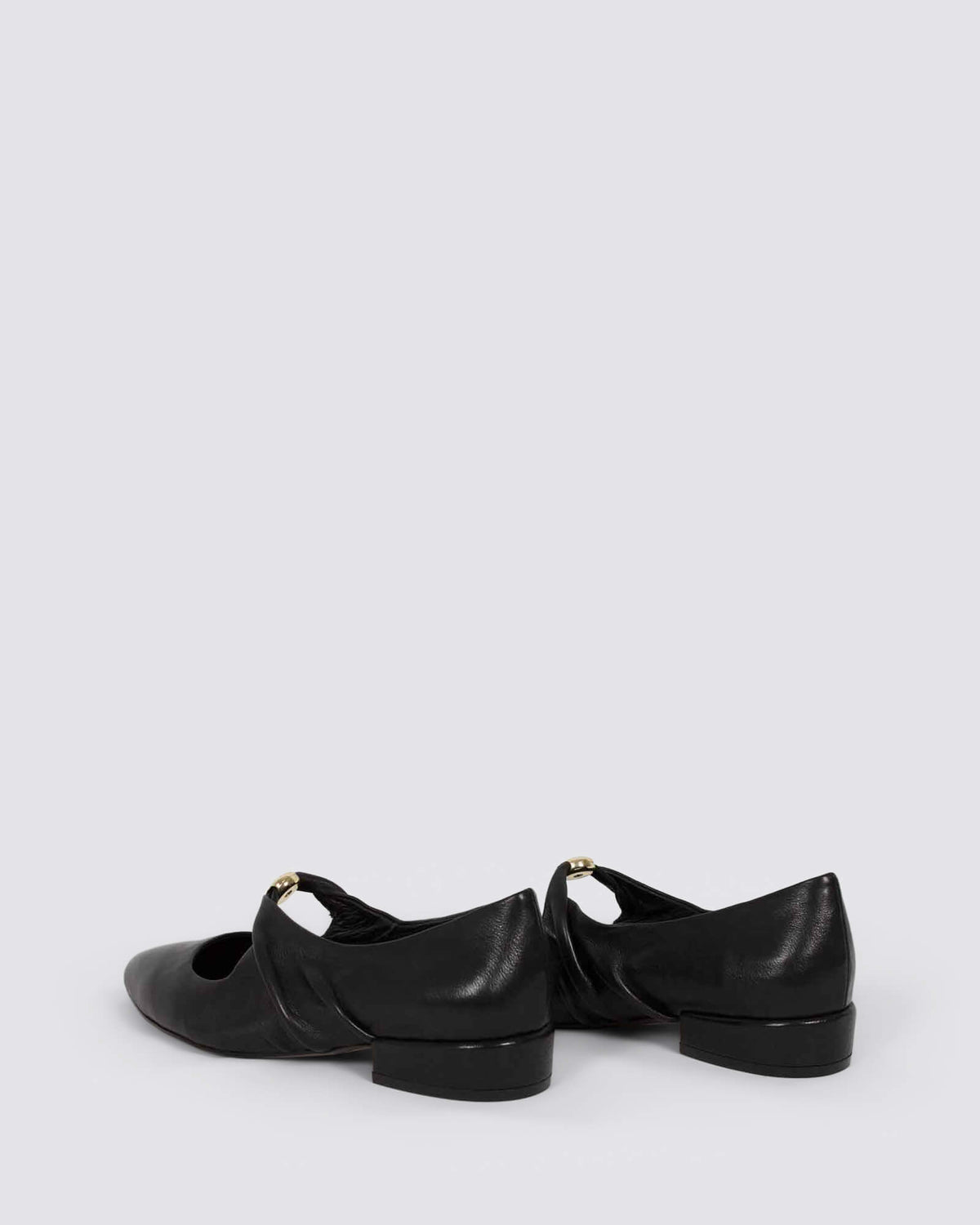 ESTRELA FLATS BLACK LEATHER