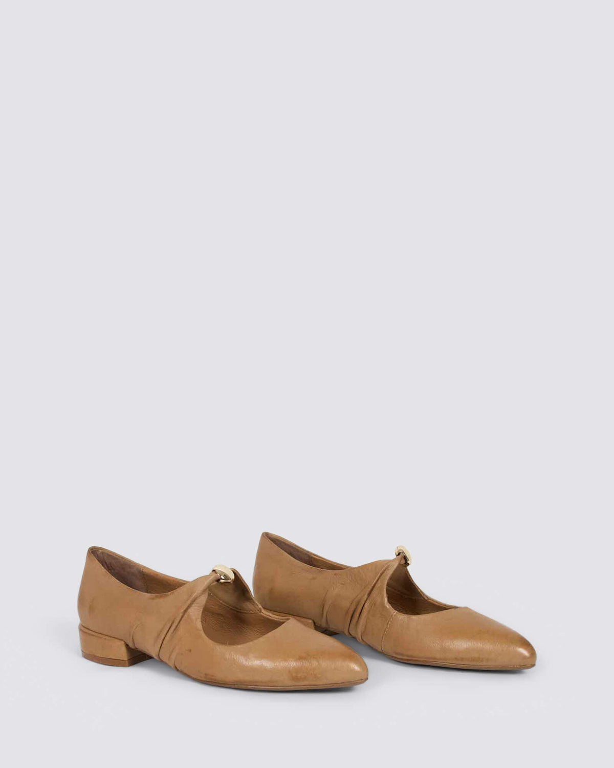 ESTRELA FLATS COGNAC LEATHER