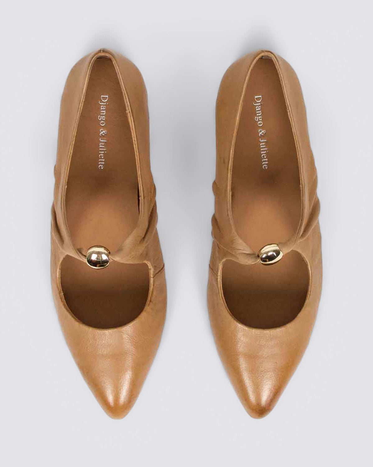ESTRELA FLATS COGNAC LEATHER