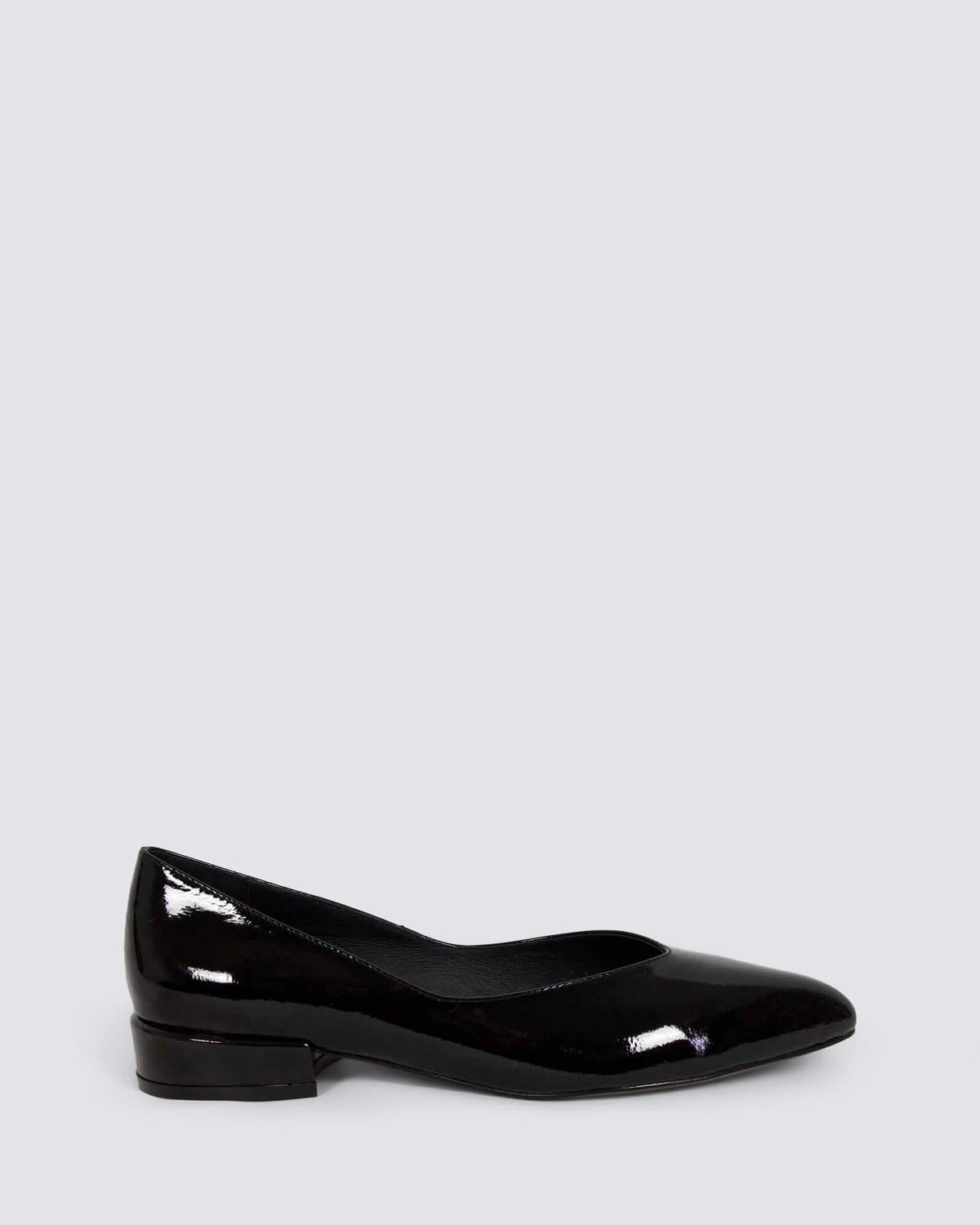 EUNIKA FLATS BLACK PATENT
