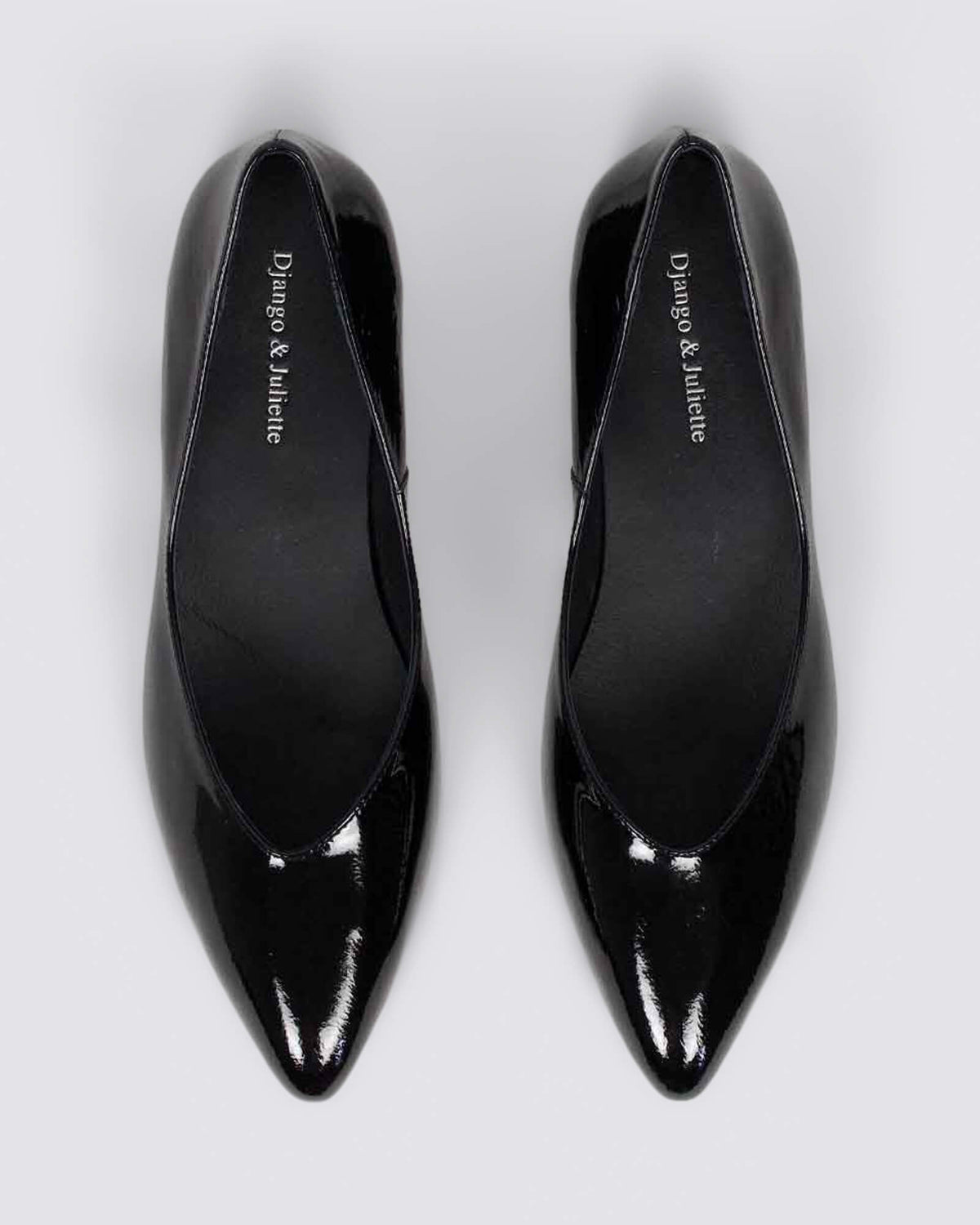 EUNIKA FLATS BLACK PATENT