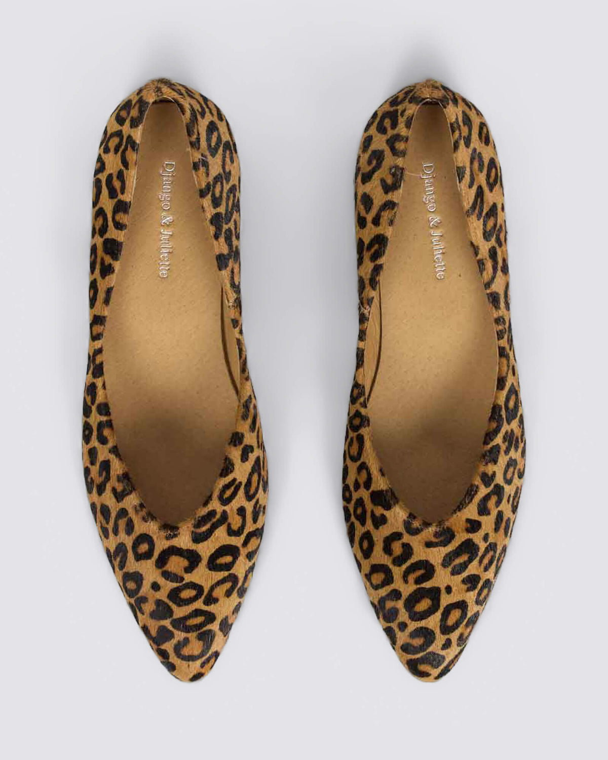 EUNIKA FLATS LIGHT TAN LEOPARD